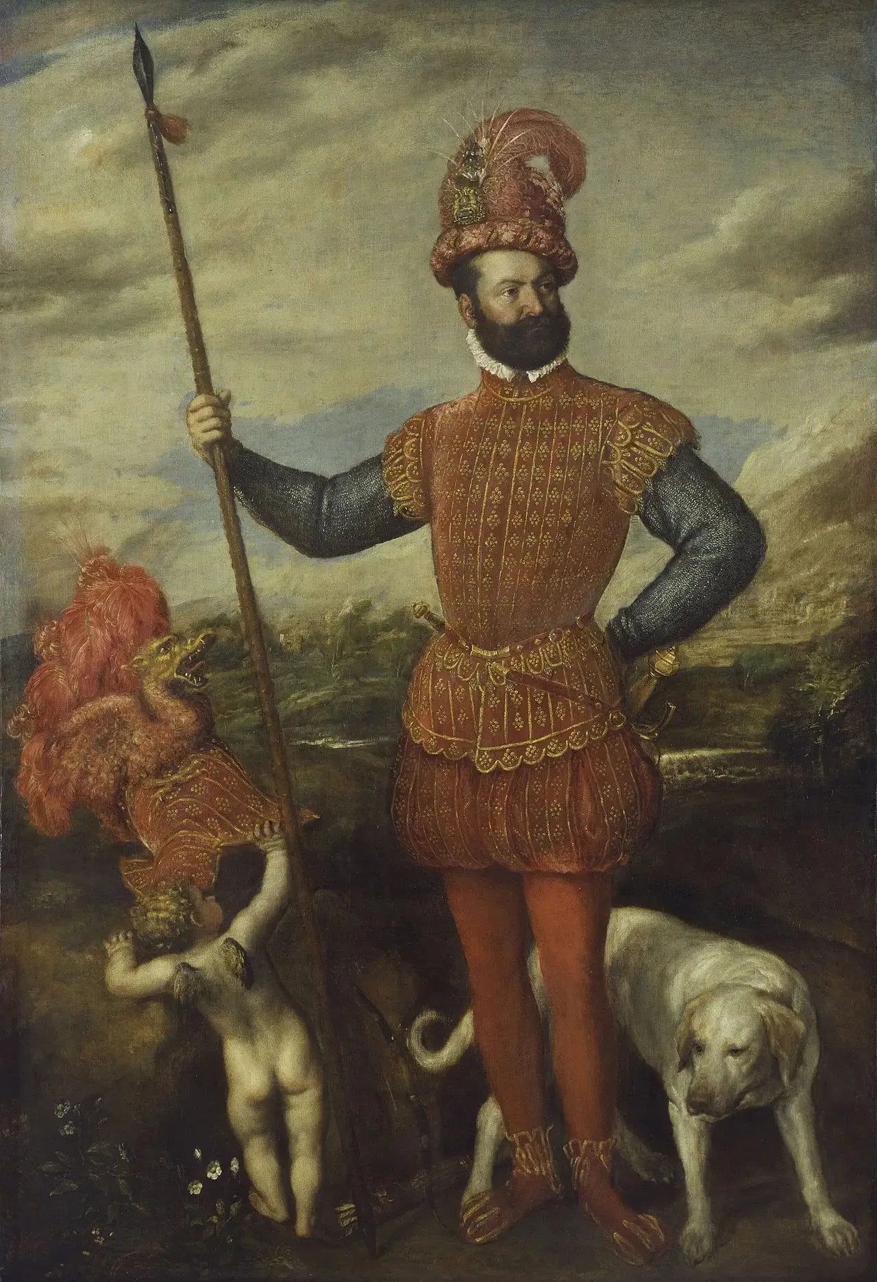 Portrait d'un général - Titian image 1 copie peinte à la main à l’huile