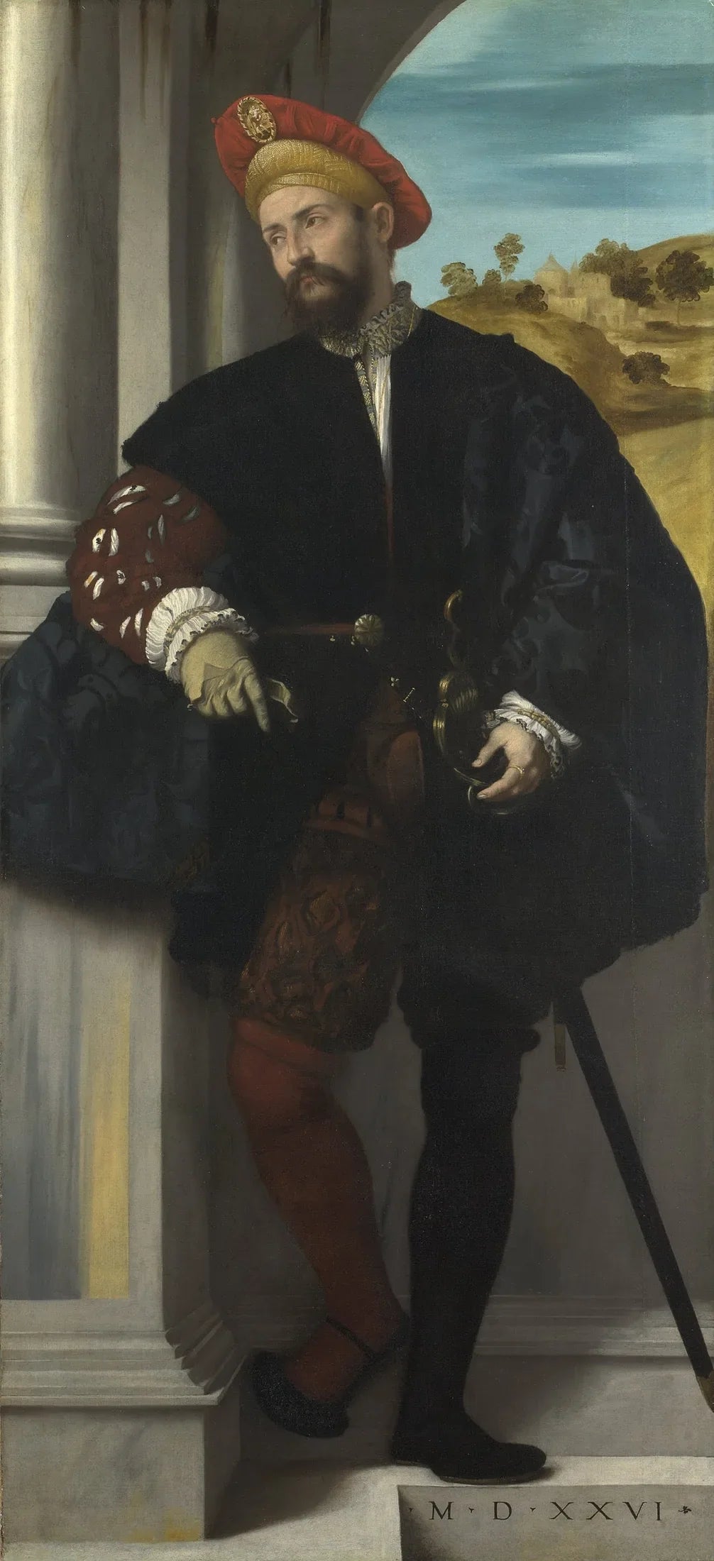Portrait d'un gentilhomme - Alessandro Bonvicino image 1 reproduction de peinture à l’huile