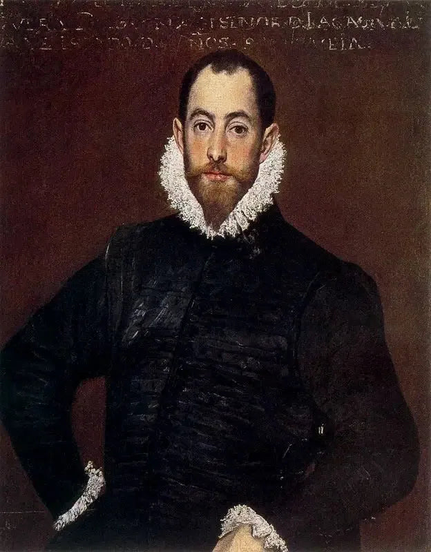 Portrait d'un gentilhomme de la Maison de Leiva - El Greco image 1 copie peinte à la main à l’huile