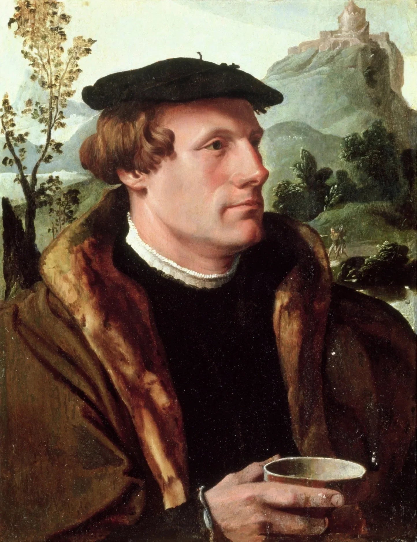 Portrait d'un gentilhomme - Maarten van Heemskerck image 1 reproduction de peinture à l’huile