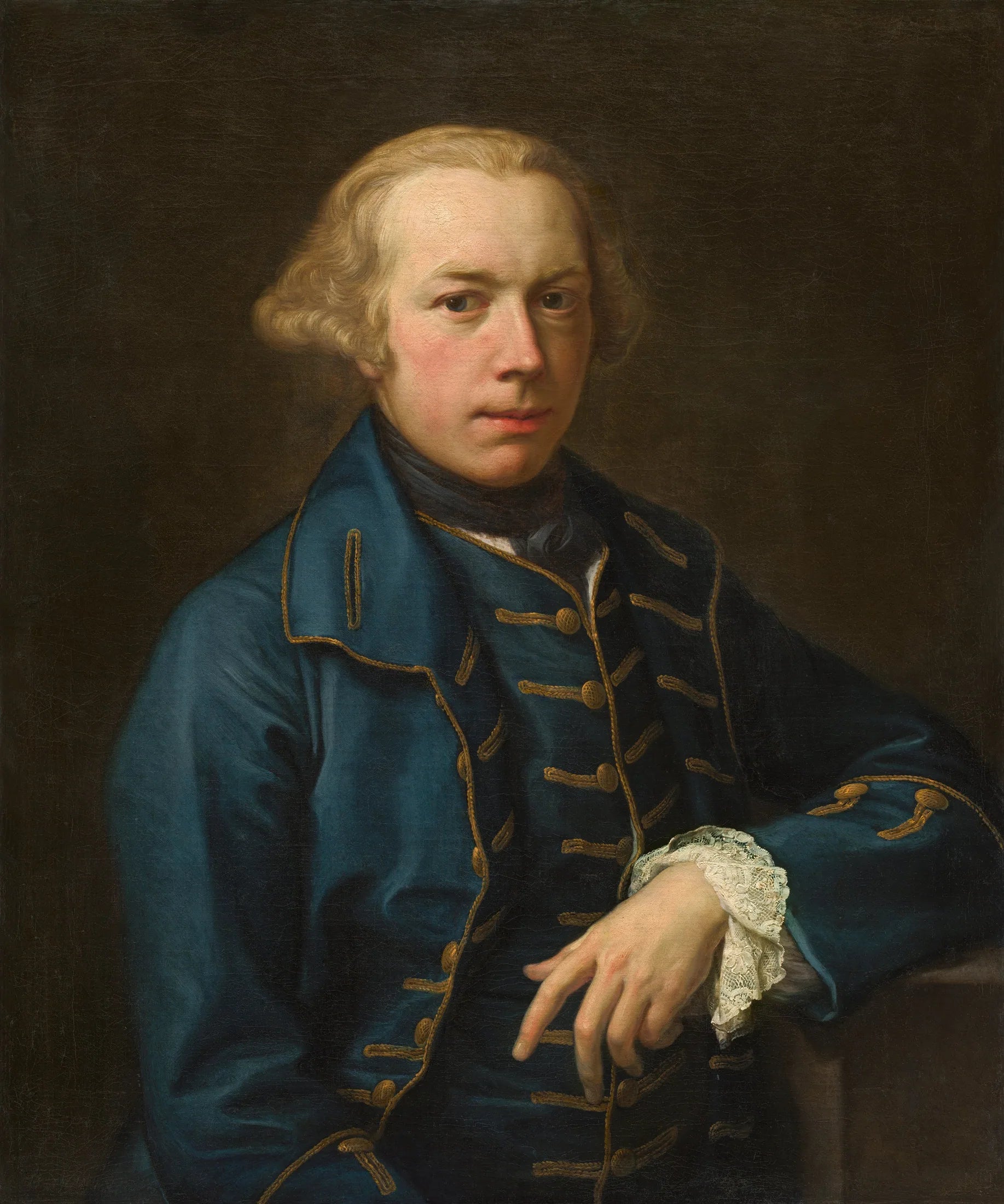 Portrait d'un gentilhomme - Pompeo Batoni image 1 reproduction d’œuvre d’art à l’huile