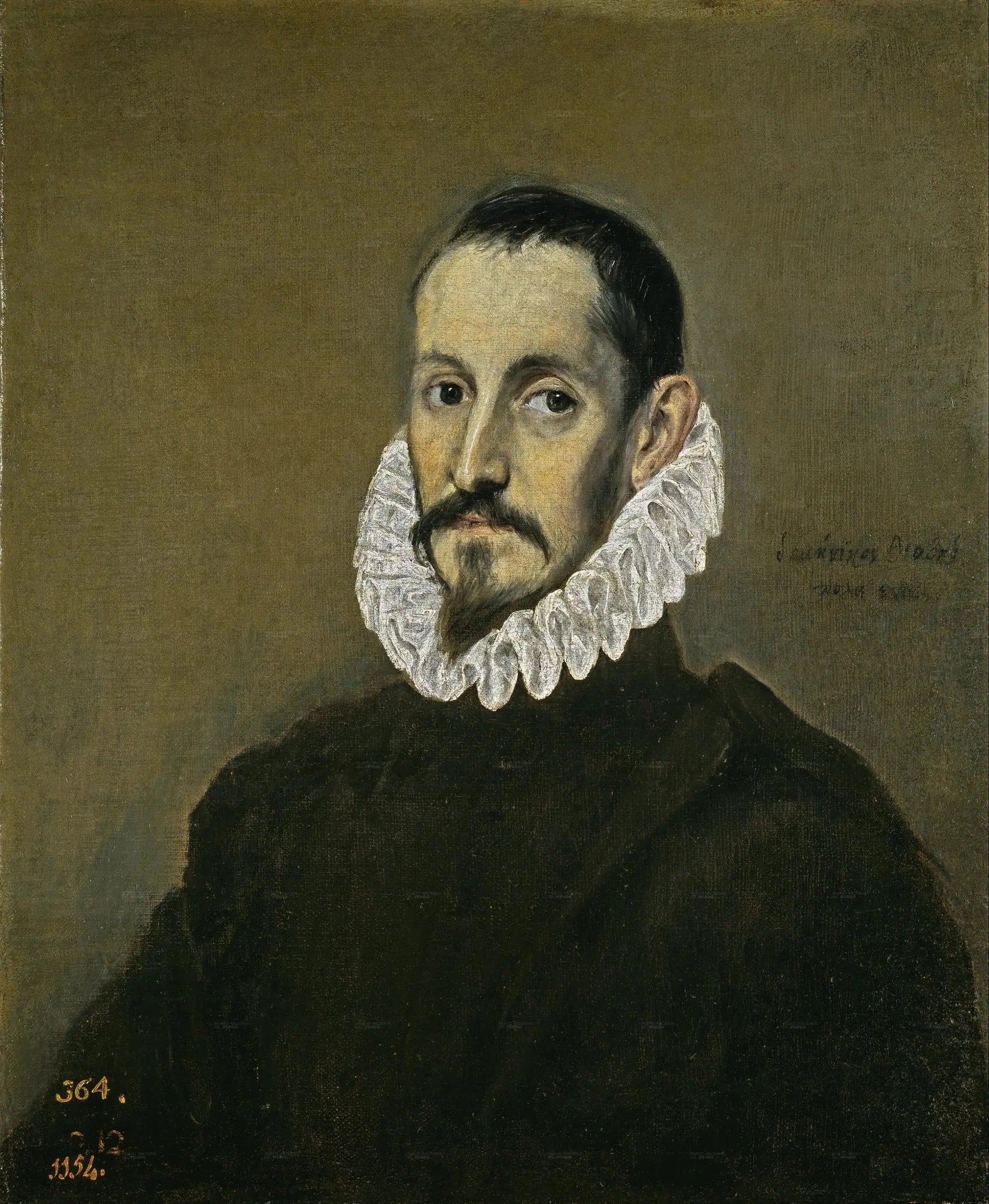 Portrait d'un gentleman - El Greco image 1 copie de tableau peinte à la main
