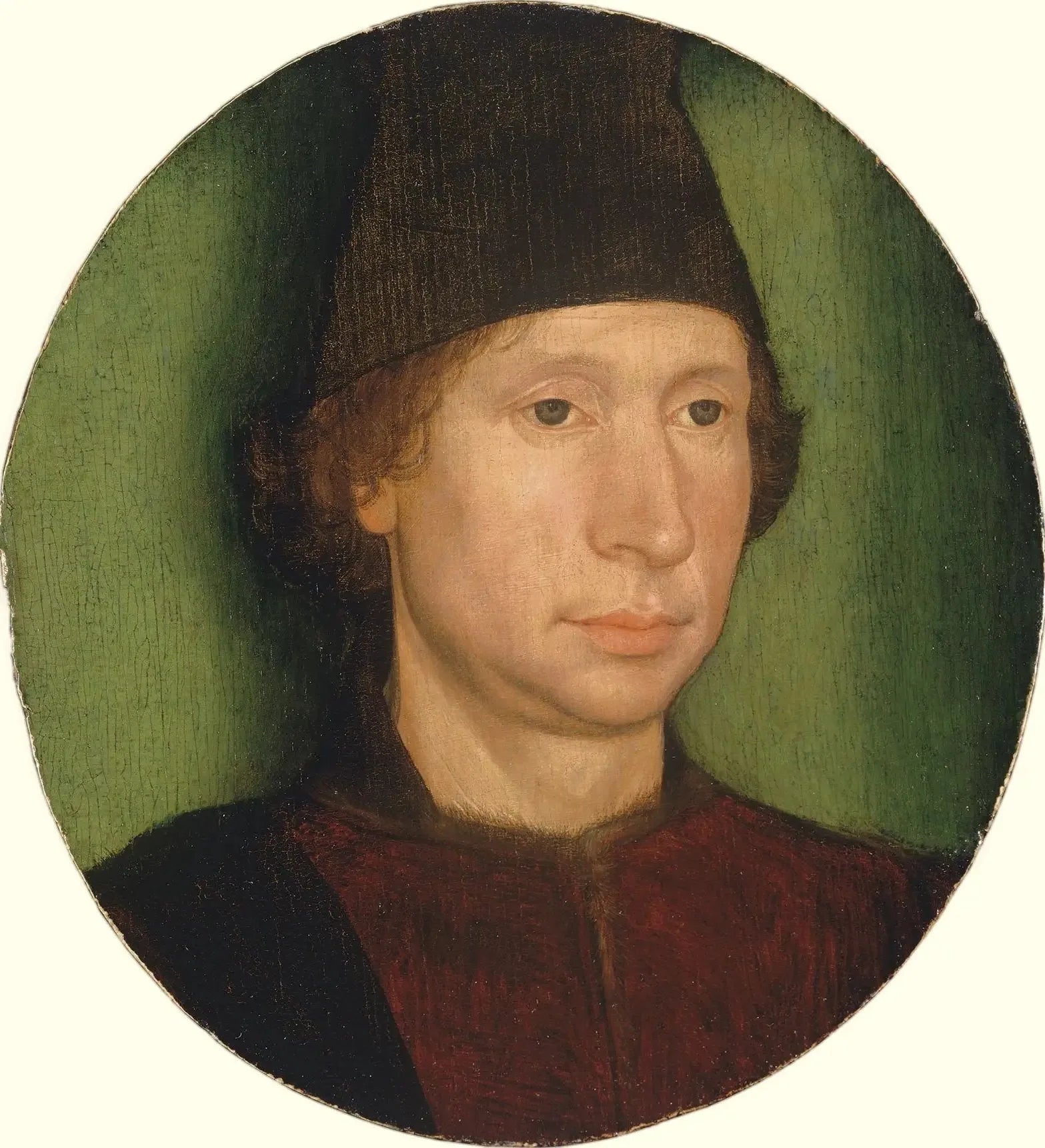 Portrait d'un homme à la casquette noire - Hans Memling image 1 copie peinte à la main à l’huile