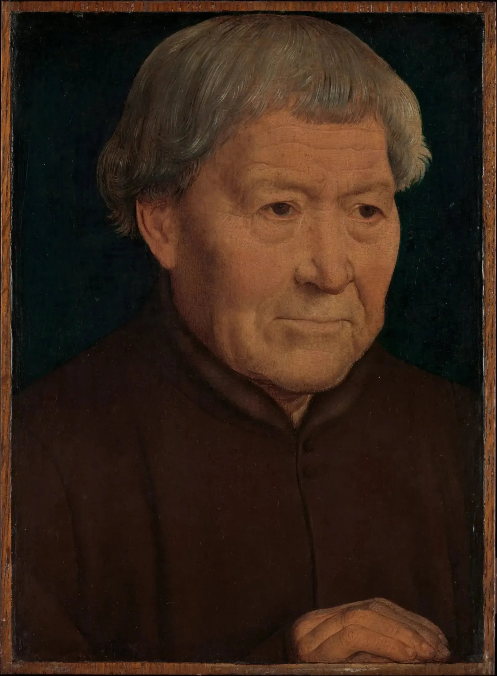 Portrait d'un homme âgé - Hans Memling image 1 copie de tableau peinte à la main