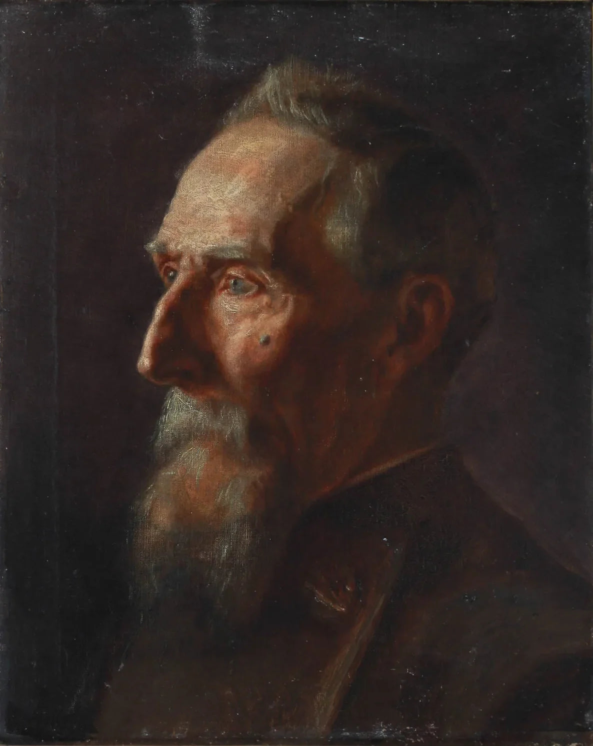 Portrait d'un homme âgé. - Michael Peter Ancher image 1 reproduction artisanale de tableau