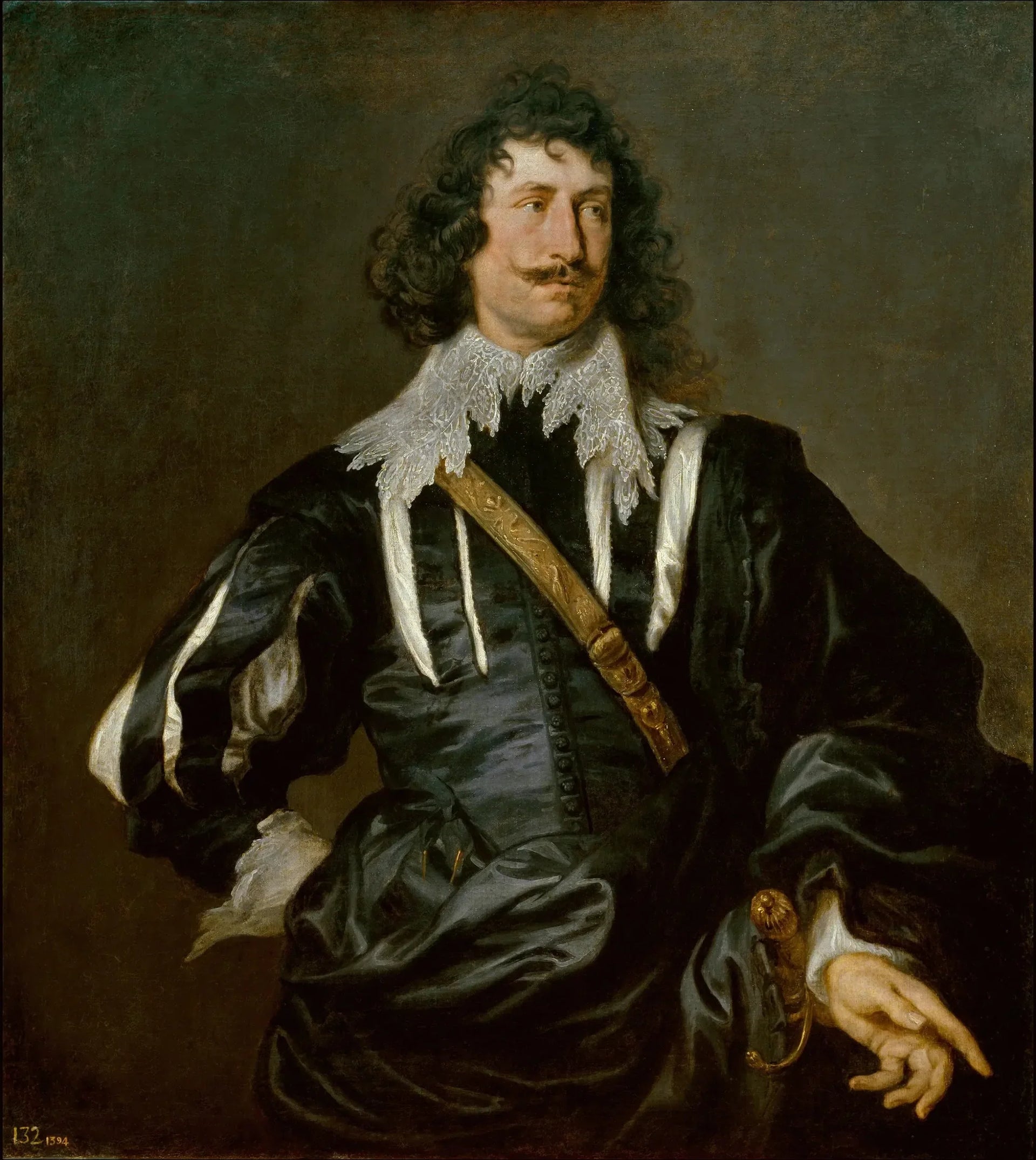 Portrait d'un Homme - Antoine van Dyck image 1 copie de tableau peinte à la main