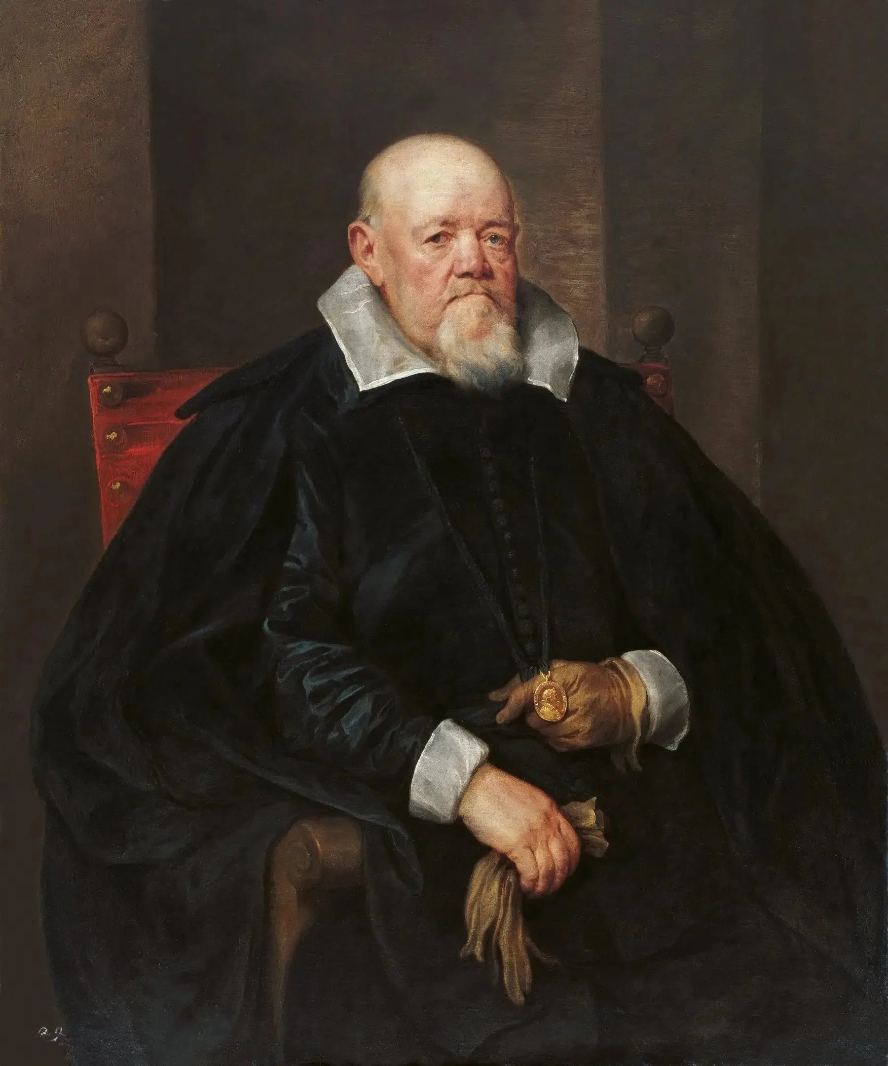 Portrait d'un homme au médaillon - Antoine van Dyck image 1 tableau peint à l’huile sur toile