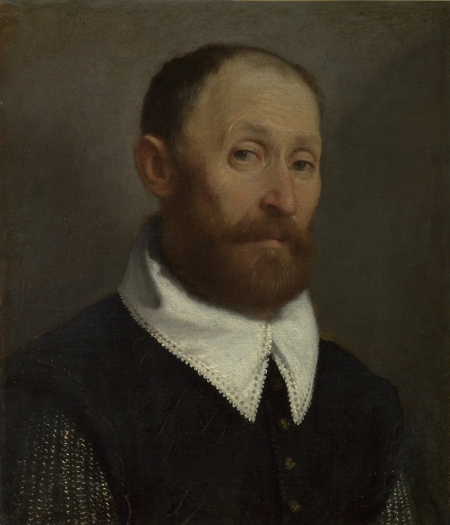 Portrait d'un homme aux sourcils levés - Giovanni Battista Moroni