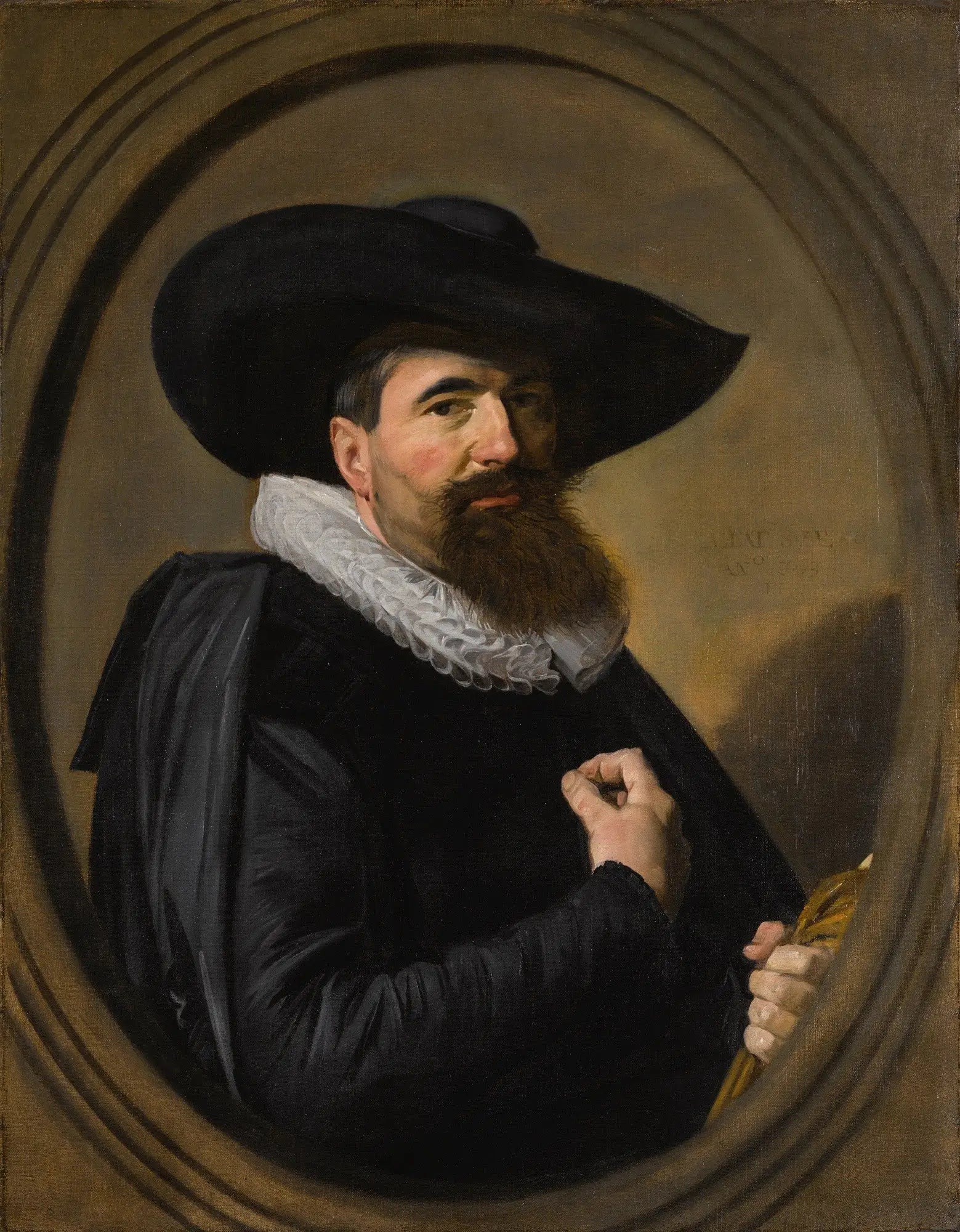 Portrait d'un homme avec chapeau et col à collerette - Frans Hals image 1 reproduction réalisée par Alpha Reproduction
