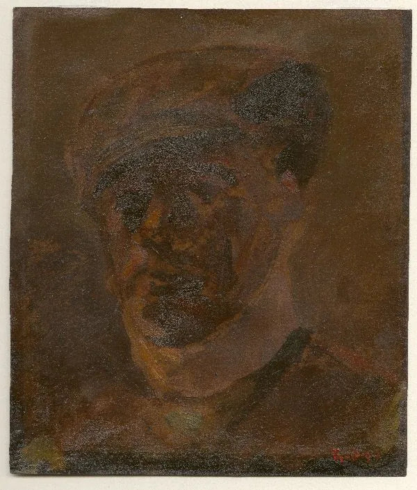 Portrait d'un homme avec un chapeau - Theo van Doesburg image 1 reproduction d’œuvre d’art à l’huile