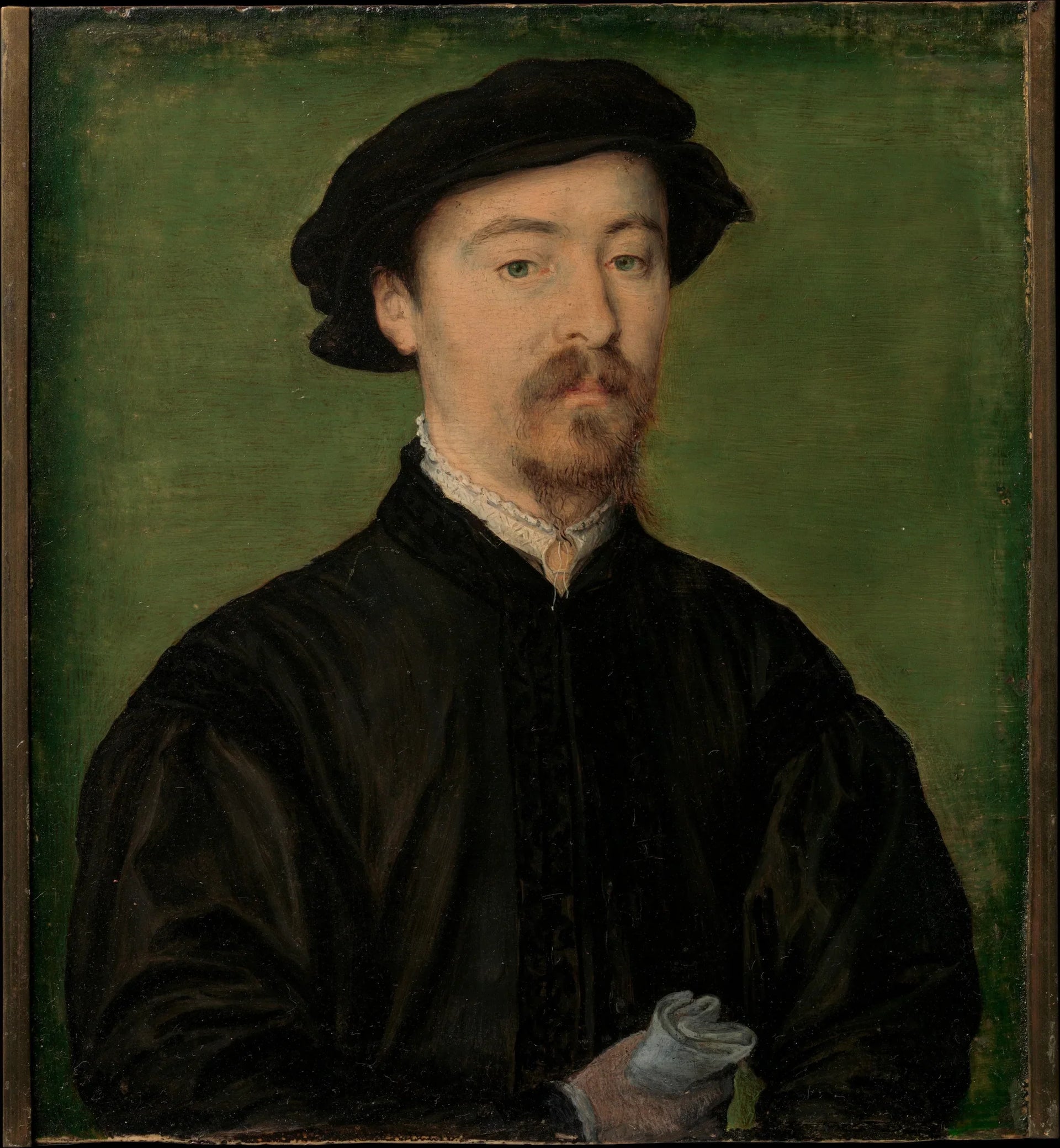 Portrait d'un homme avec des gants - Corneille de Lyon image 1 reproduction réalisée par Alpha Reproduction