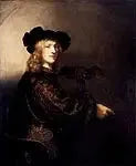 Portrait d'un homme avec un faucon - Rembrandt