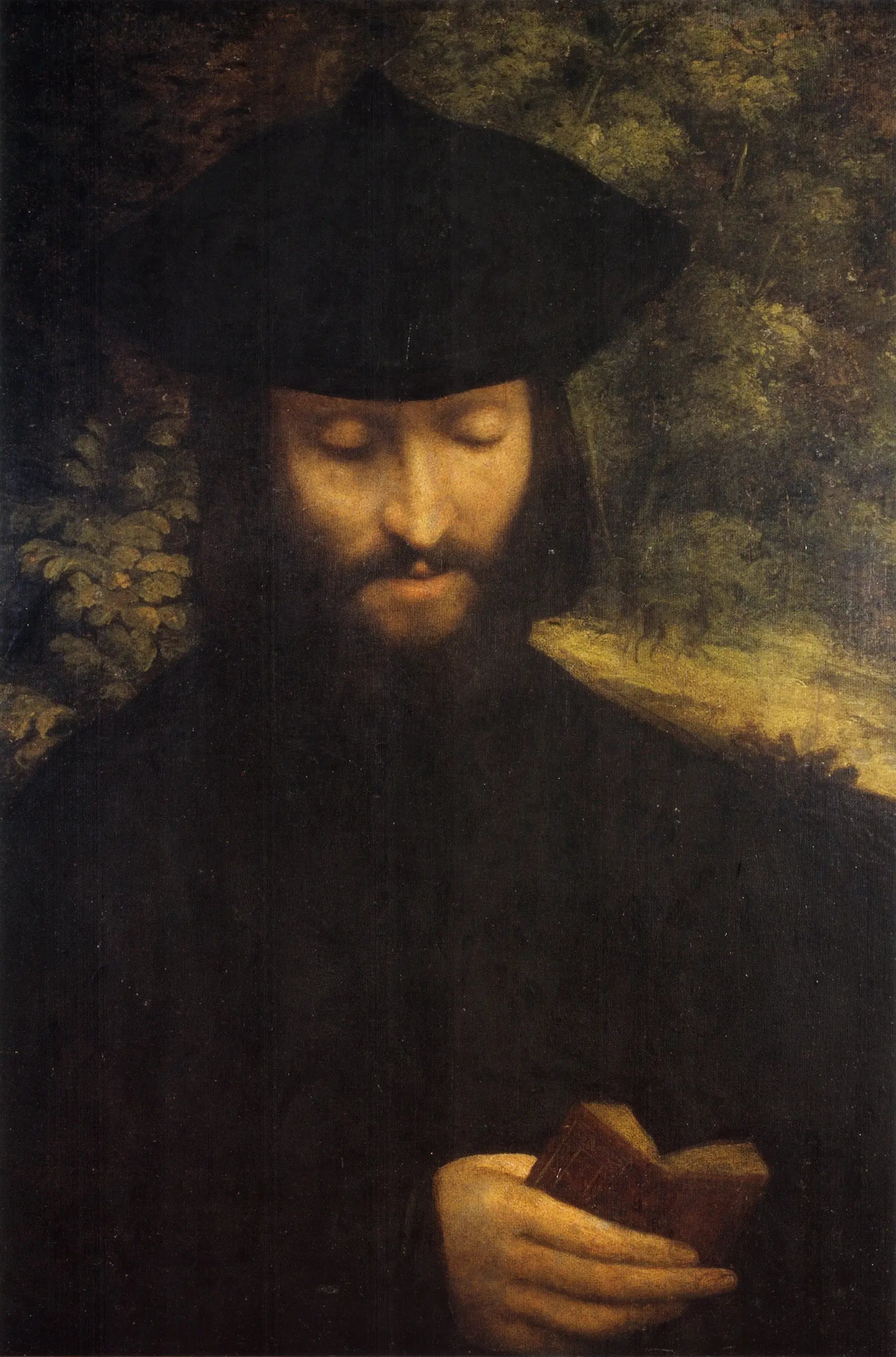 Portrait d'un homme avec un livre - Antonio da Correggio image 1 tableau peint à l’huile sur toile