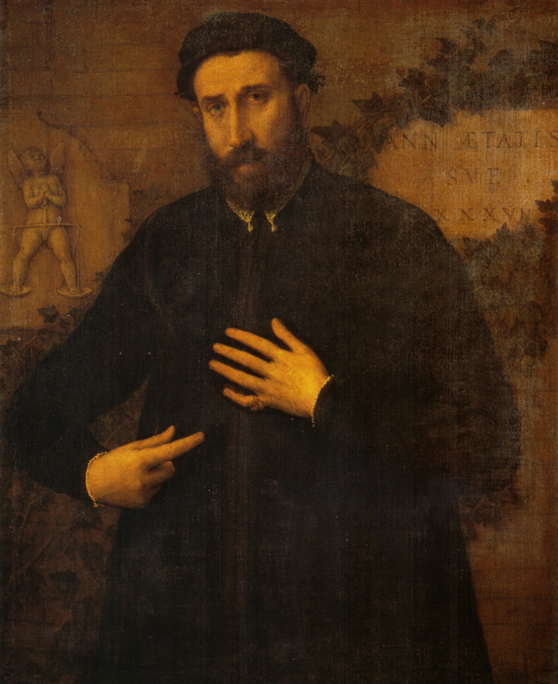 portrait d'un homme de 37 ans - Lorenzo Lotto image 1 reproduction d’œuvre d’art à l’huile