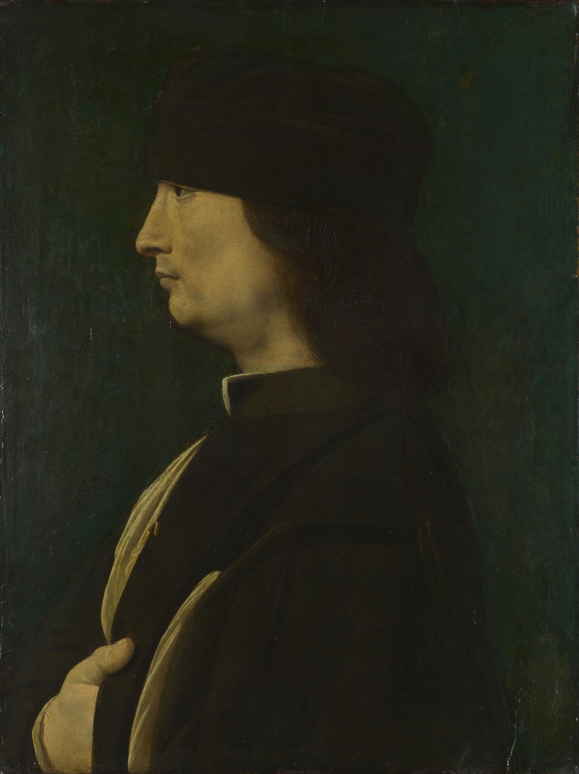 Portrait d'un homme de profil - Giovanni Antonio Boltraffio image 1 reproduction artisanale de tableau
