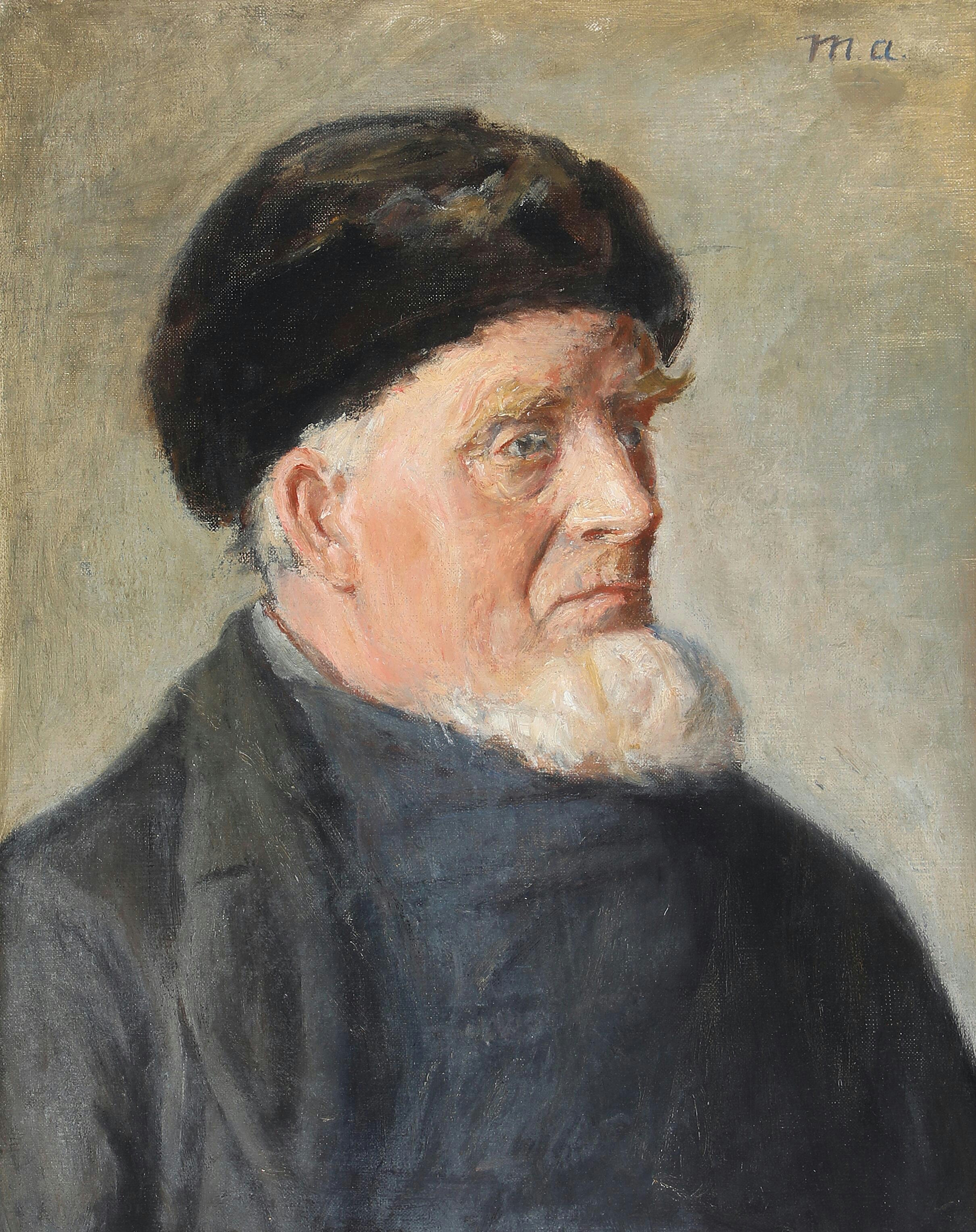 Portrait d'un homme de Skagen. - Michael Peter Ancher image 1 reproduction de peinture à l’huile