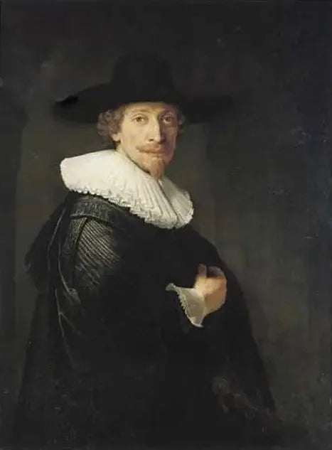 Portrait d'un homme debout dans l'embrasure d'une porte - Rembrandt