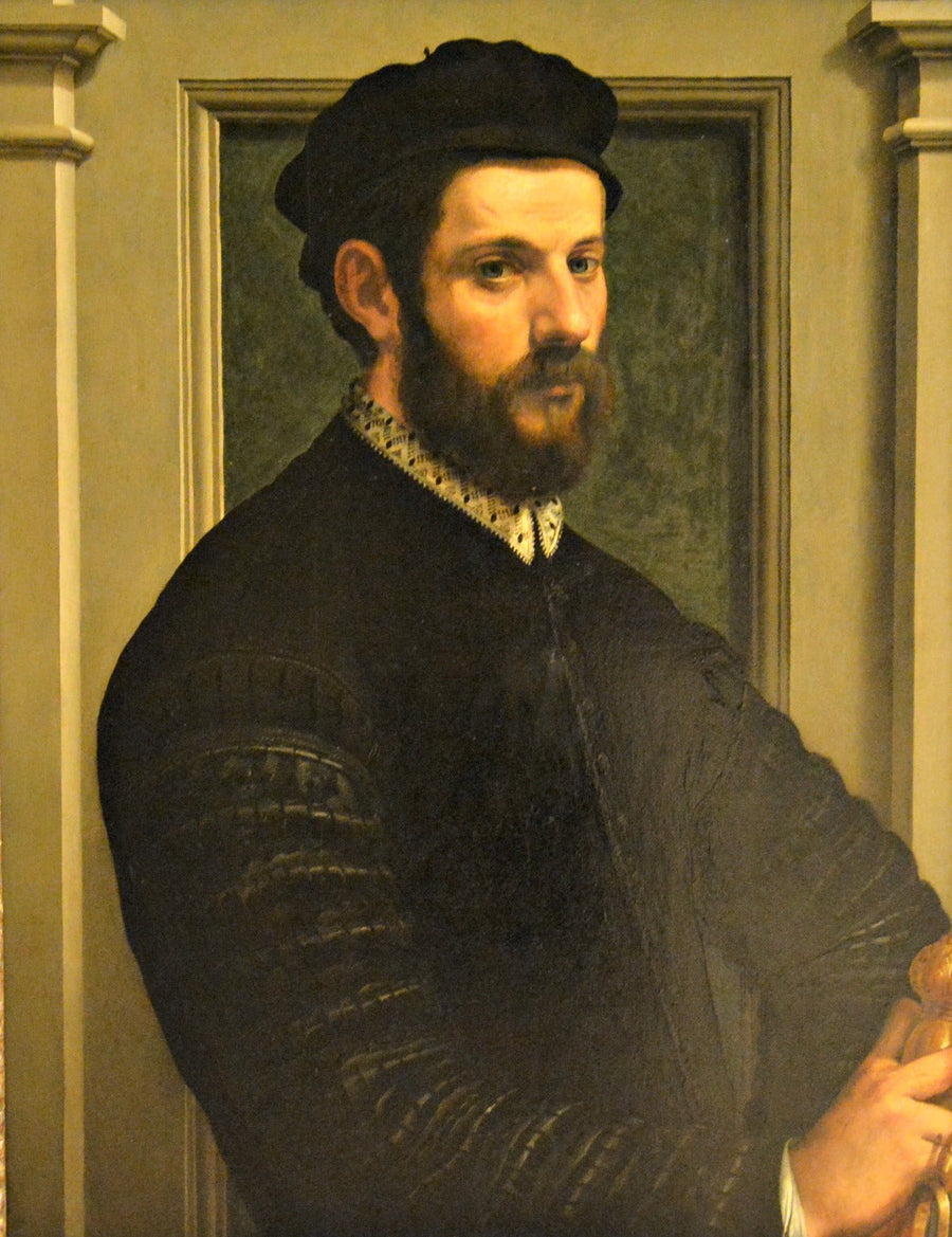 Portrait d'un homme, dit autoportrait - Francesco Salviati image 1 reproduction artisanale de tableau