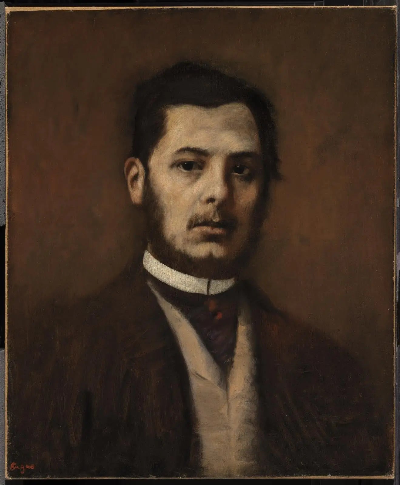 Portrait d'un homme - Edgar Degas image 1 tableau peint à l’huile sur toile