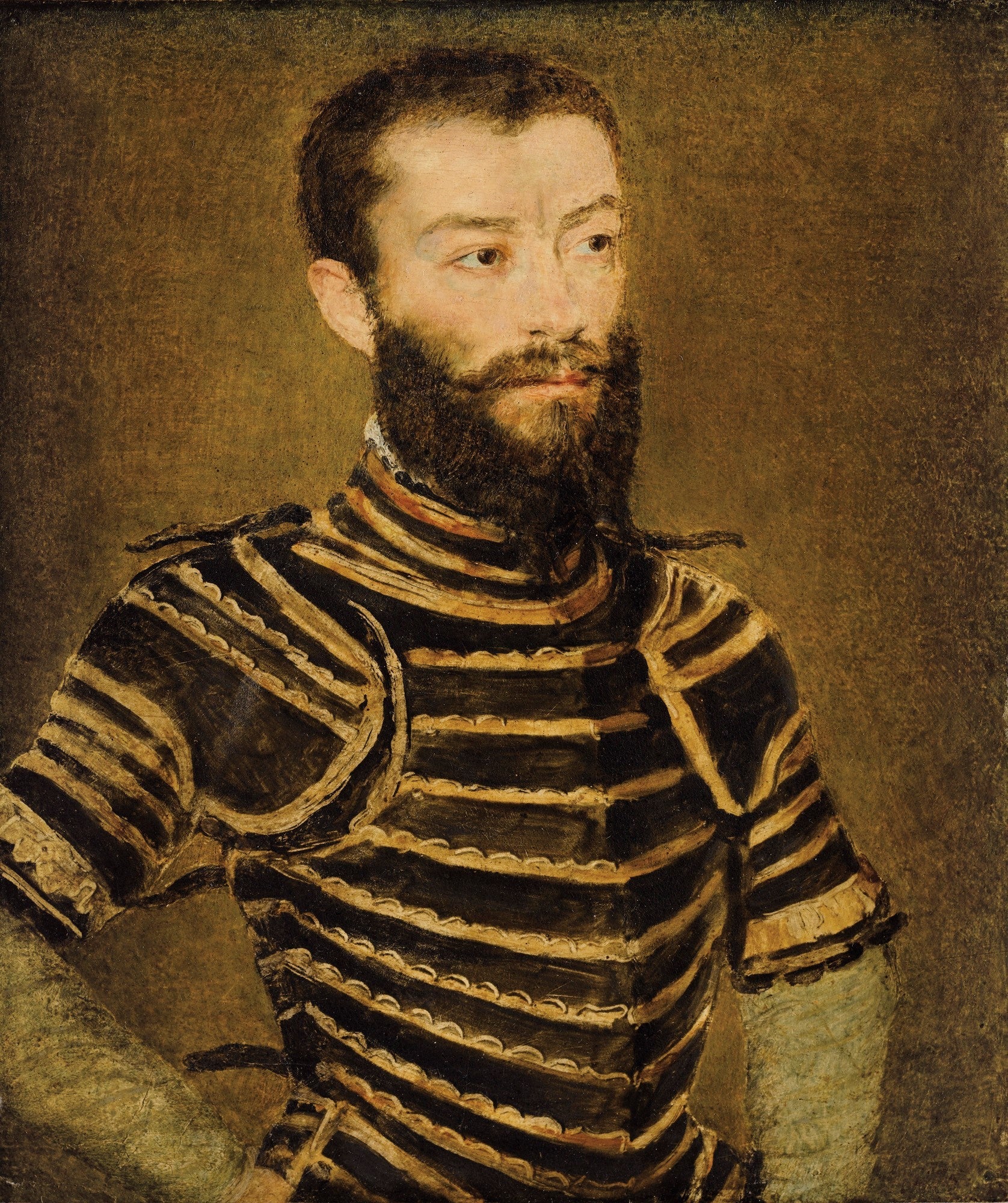 Portrait d'un homme en armure - Corneille de Lyon image 1 copie de tableau peinte à la main