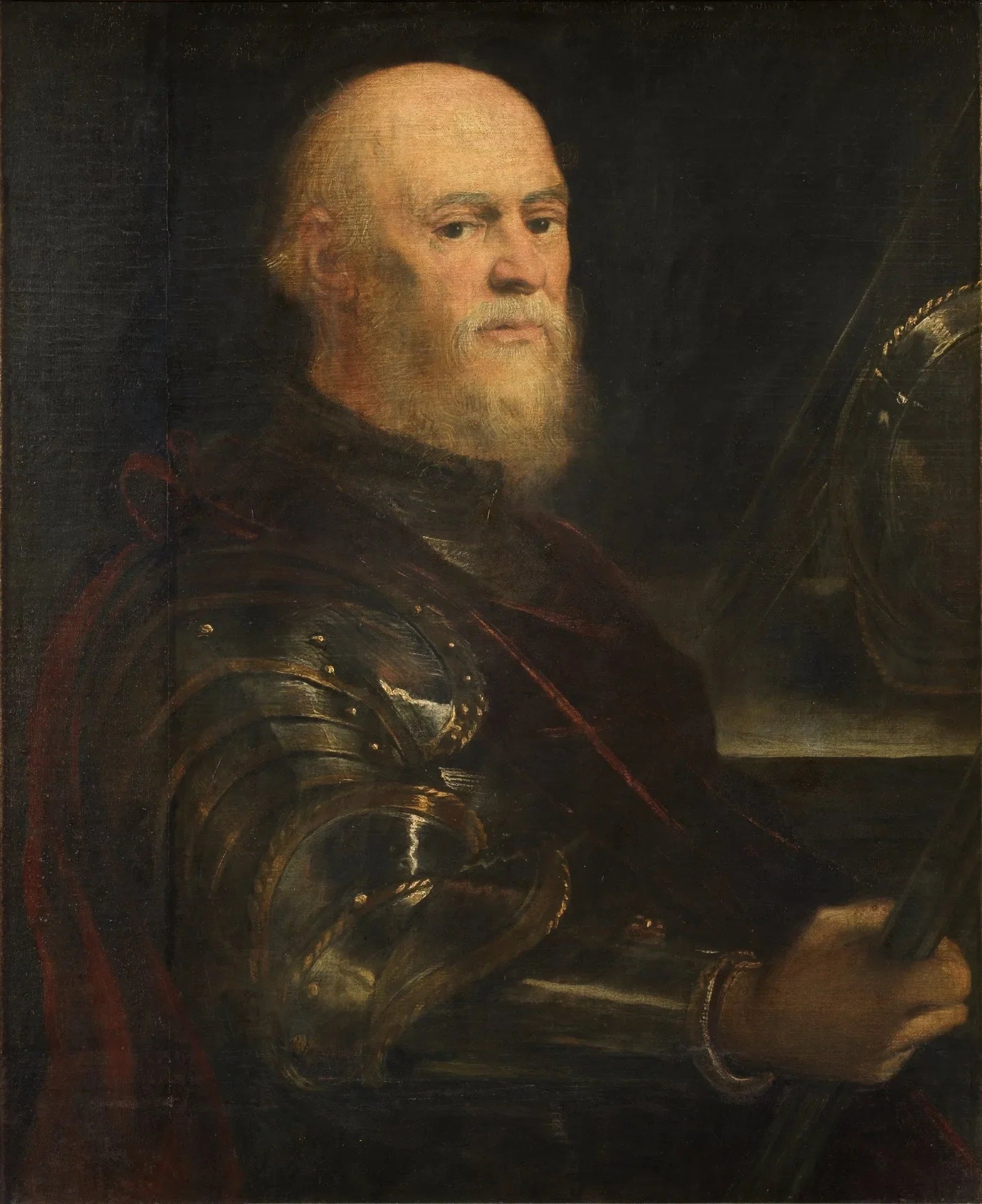 Portrait d'un homme en armure tenant le bâton de commandement, probablement Jan Amor Tarnowski - Jacopo Tintoretto image 1 reproduction réalisée par Alpha Reproduction