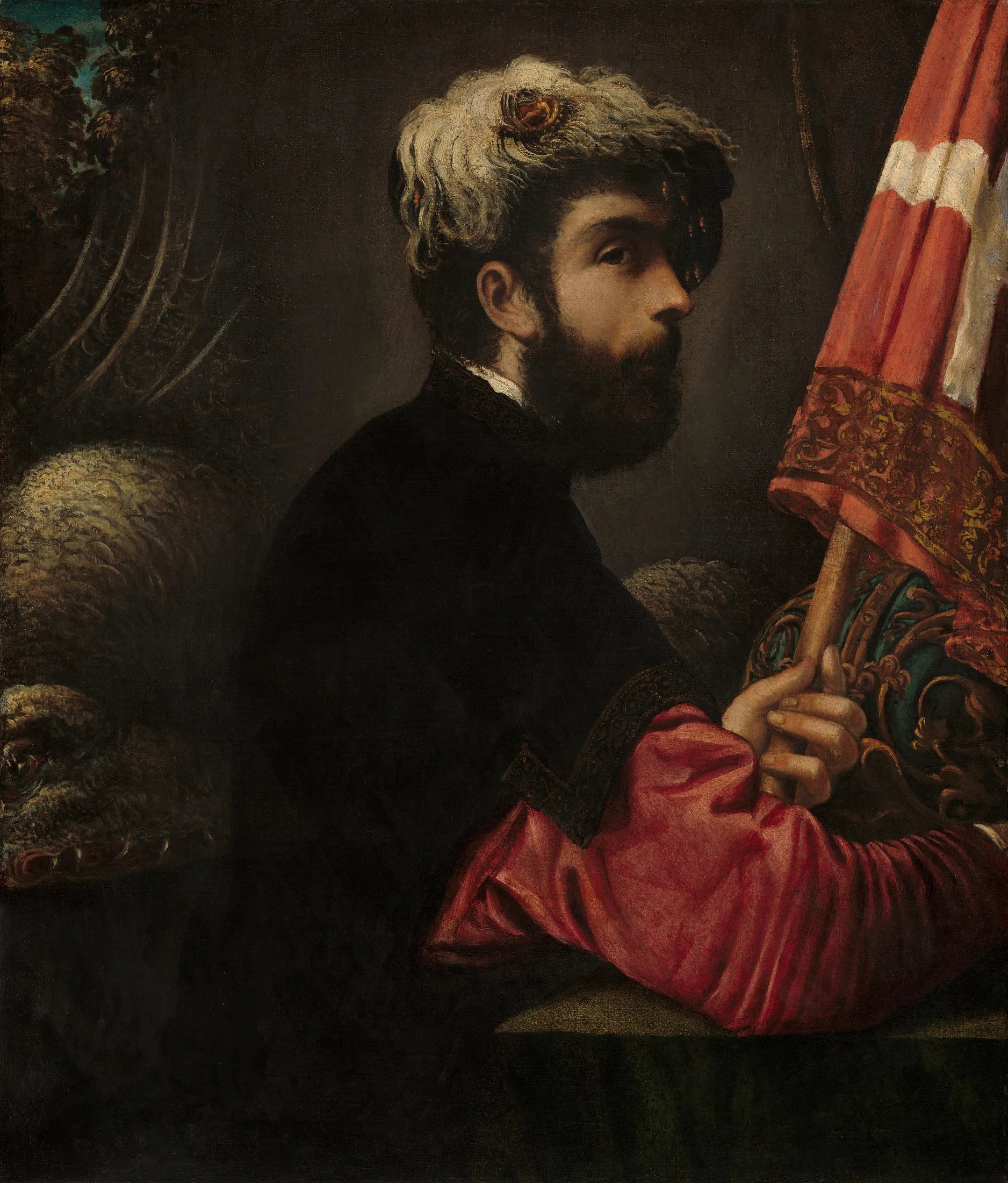 Portrait d'un homme en saint Georges - Jacopo Tintoretto image 1 reproduction de peinture à l’huile