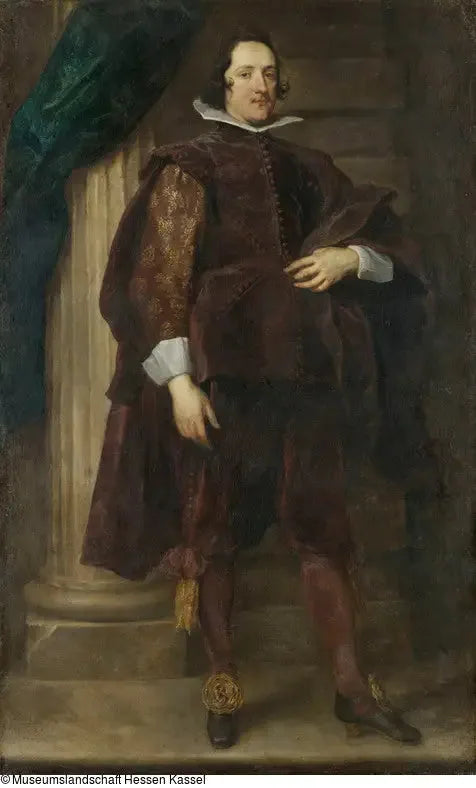 Portrait d'un homme espagnol - Antoine van Dyck image 1 copie peinte à la main à l’huile