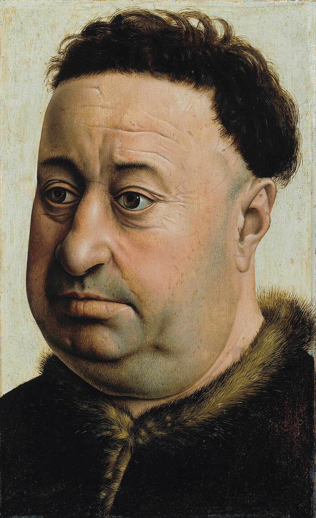 Portrait d'un homme gros - Robert Campin image 1 reproduction réalisée par Alpha Reproduction
