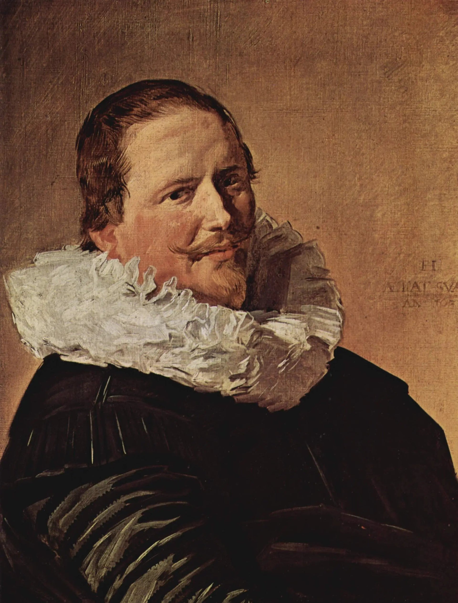portrait d'un homme inconnu - Frans Hals image 1 reproduction artisanale de tableau
