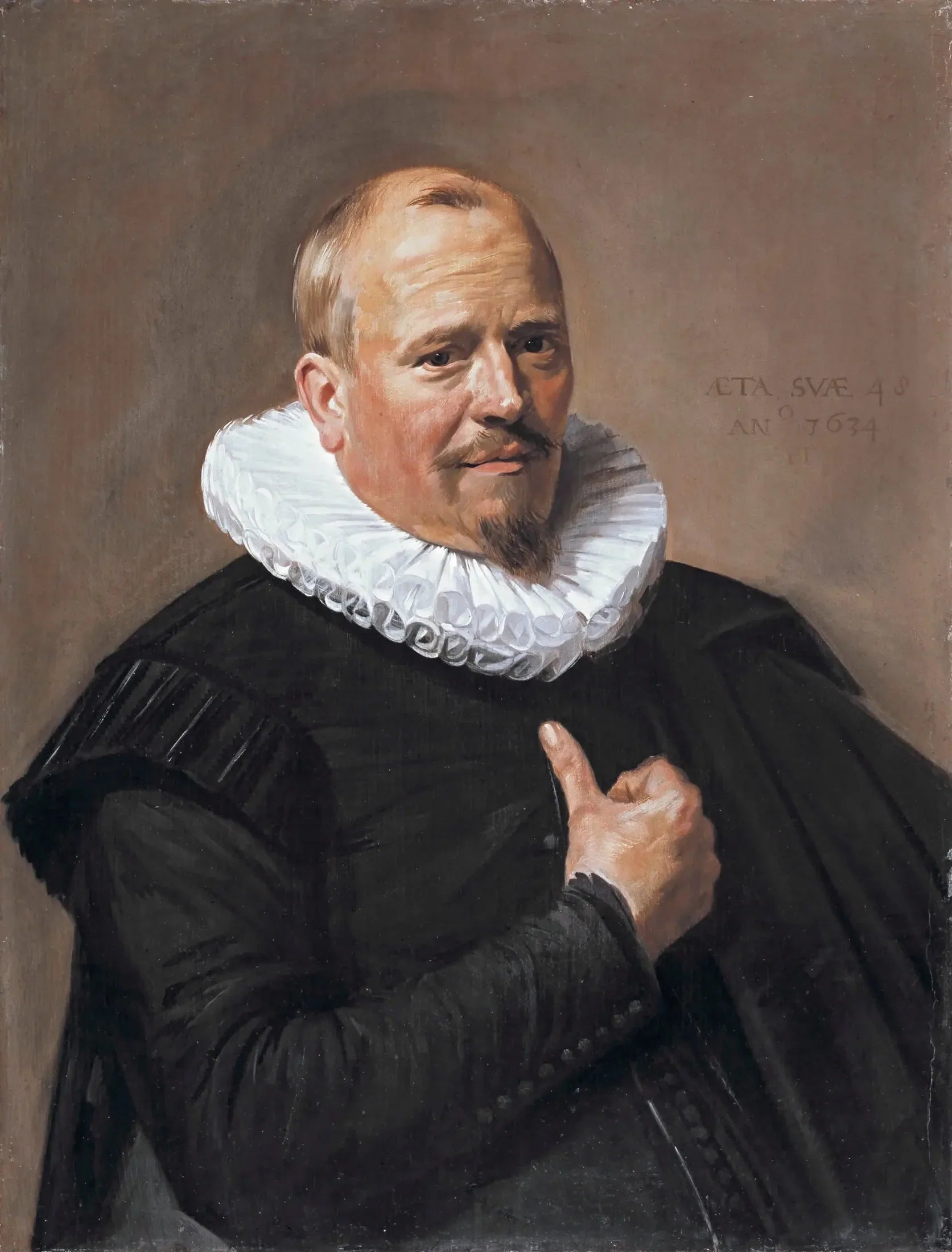 Portrait d'un homme inconnu - Frans Hals image 1 copie peinte à la main à l’huile