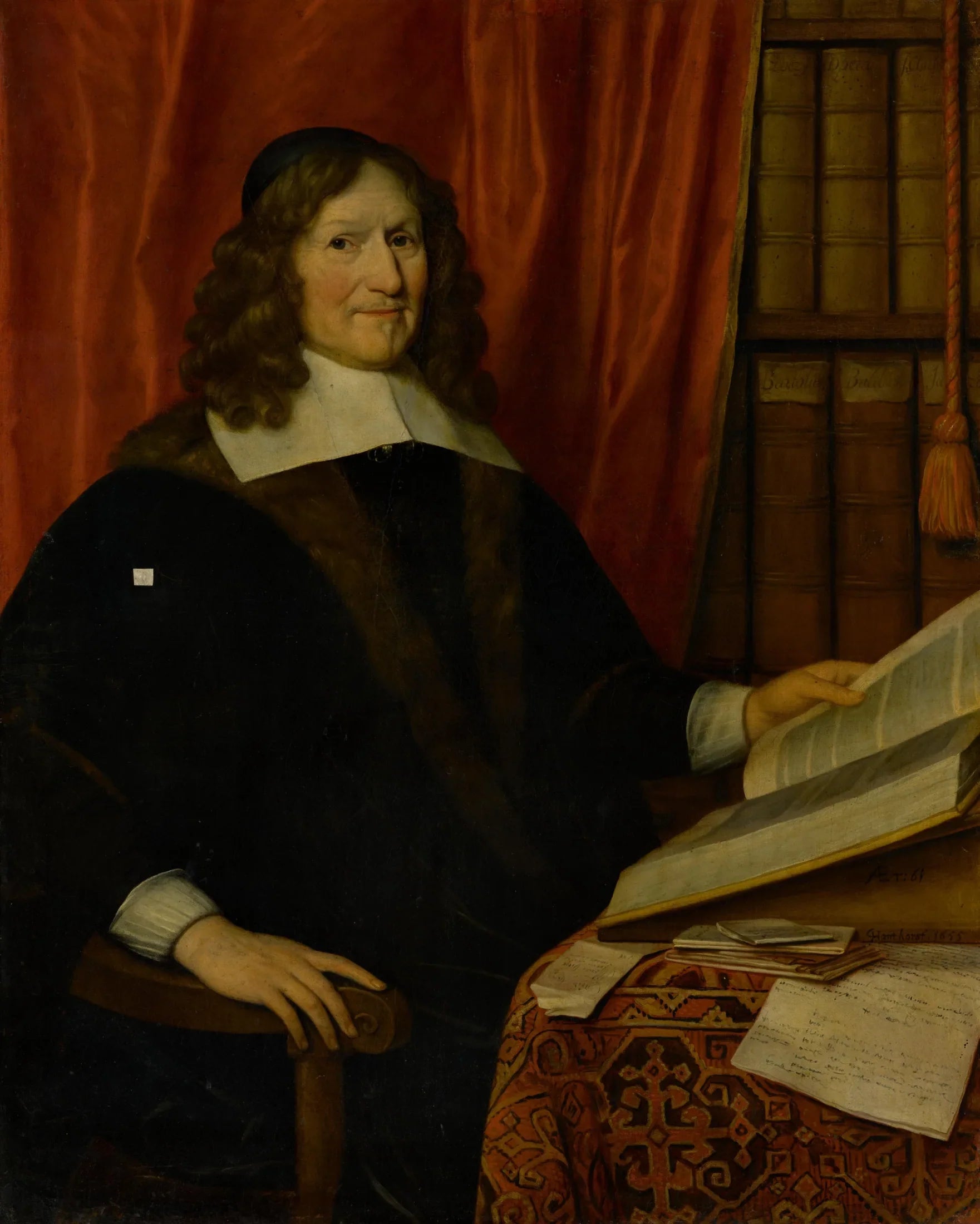 Portrait d'un homme inconnu - Gerrit van Honthorst image 1 tableau peint à l’huile sur toile