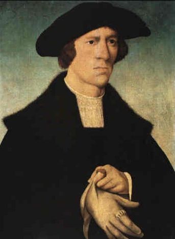 Portrait d'un homme inconnu - Joos van Cleve image 1 copie peinte à la main à l’huile