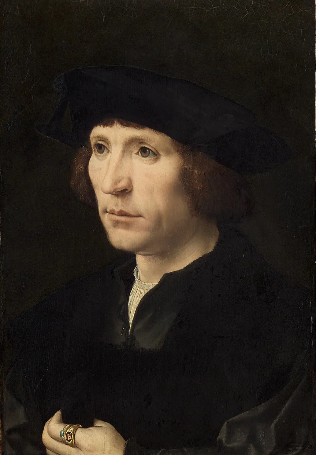 Portrait d'un homme - Jan Gossaert image 1 reproduction artisanale de tableau