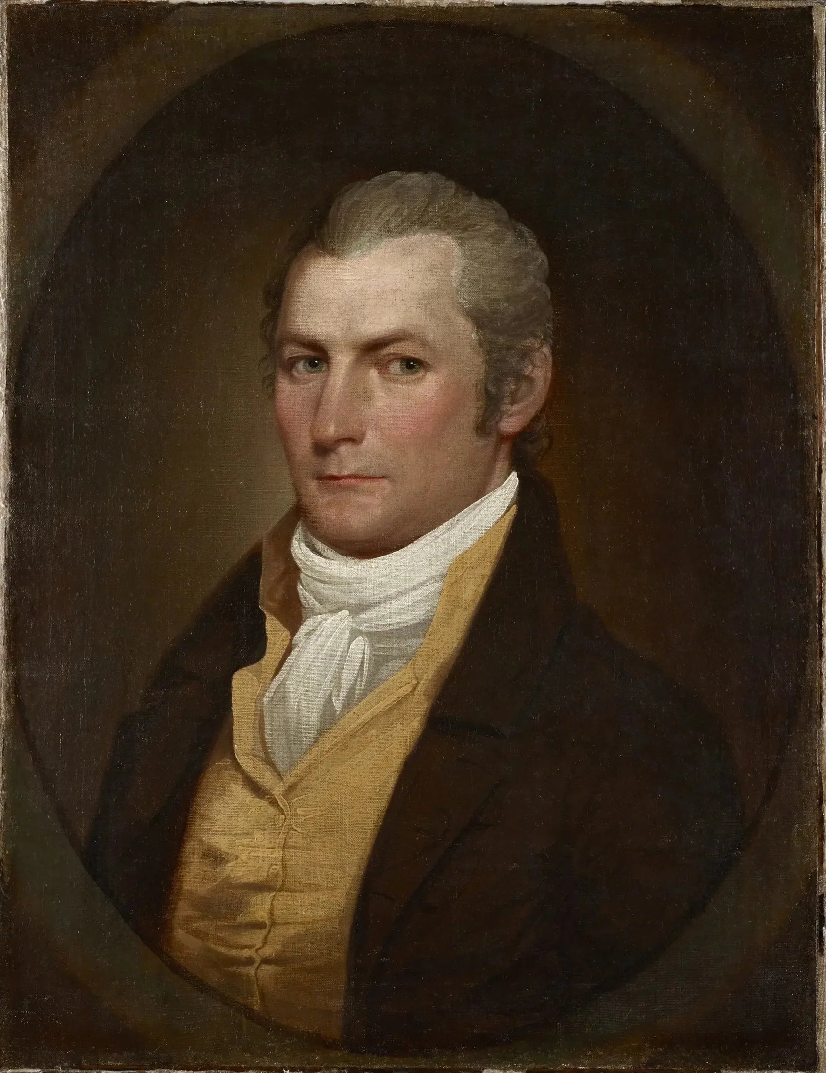 Portrait d'un homme - John Trumbull image 1 copie peinte à la main à l’huile