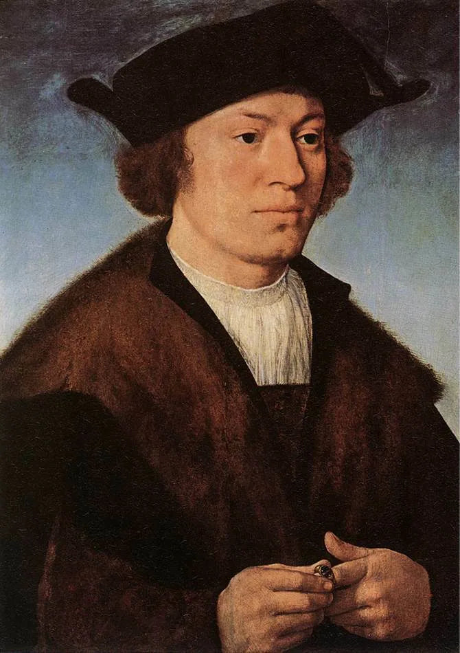 Portrait d'un homme - Joos van Cleve image 1 tableau peint à l’huile sur toile
