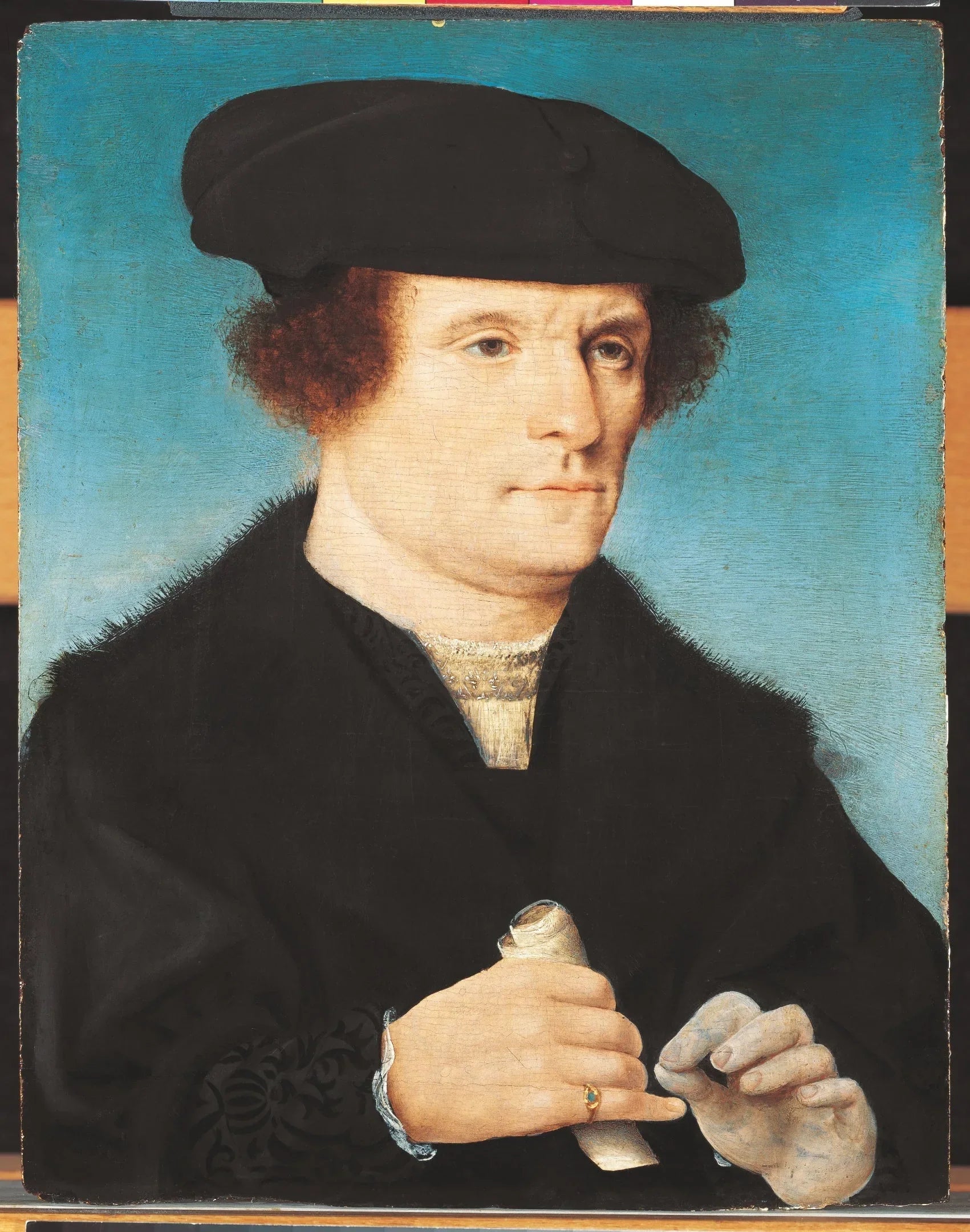 Portrait d'un homme - Joos van Cleve image 1 reproduction de peinture à l’huile