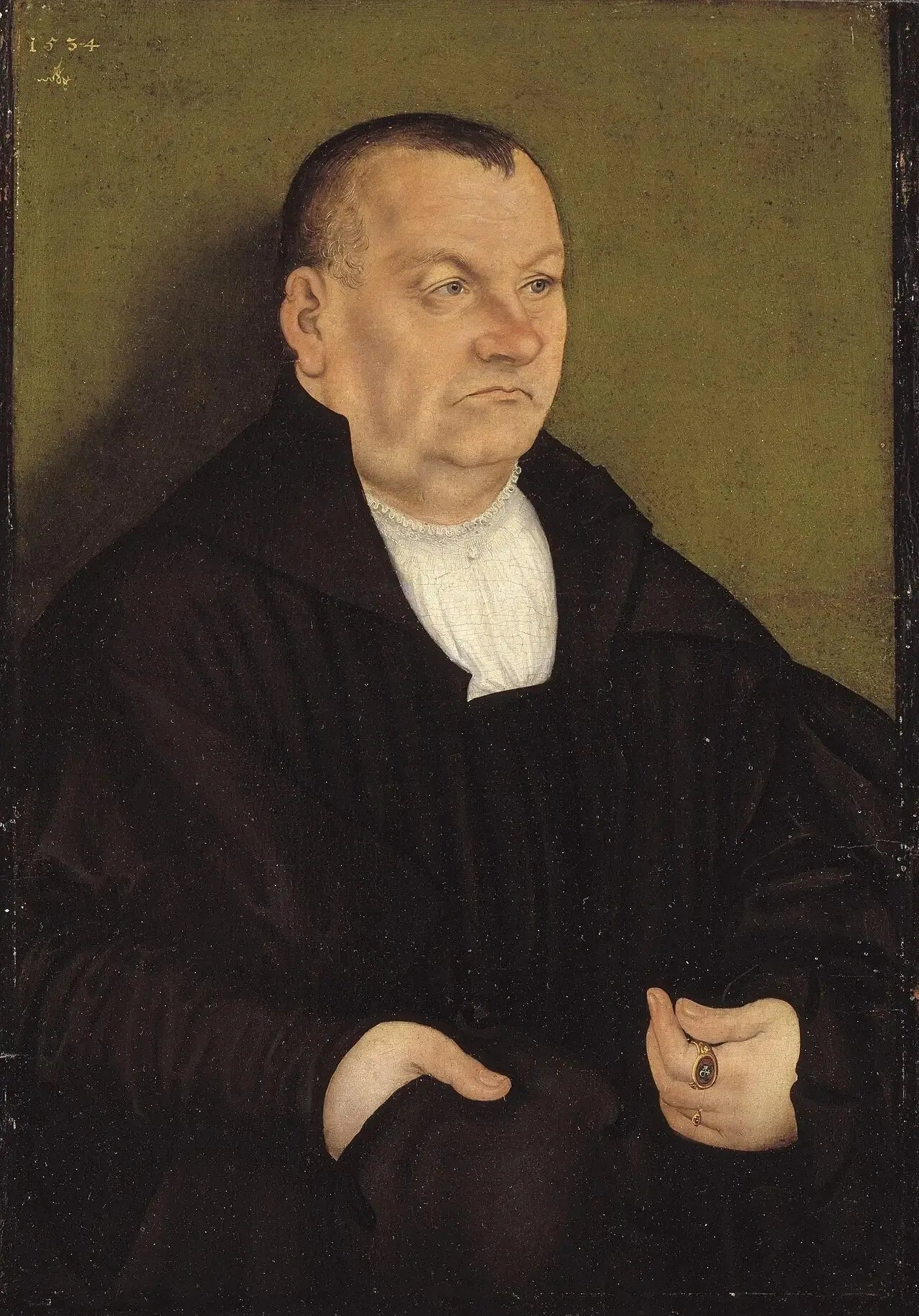 Portrait d'un homme - Lucas Cranach the Elder image 1 reproduction de peinture à l’huile