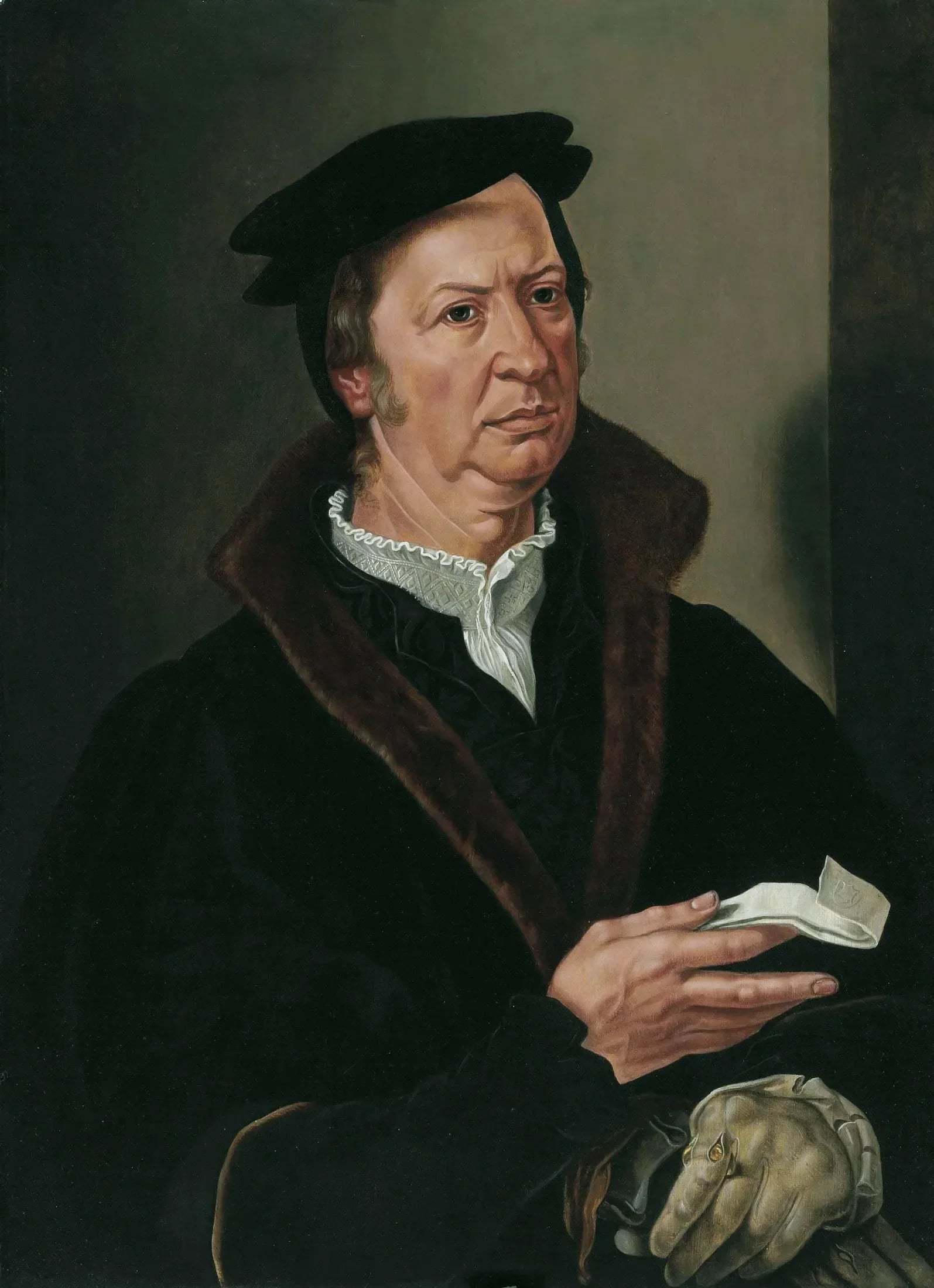 Portrait d'un homme - Maarten van Heemskerck image 1 copie de tableau peinte à la main