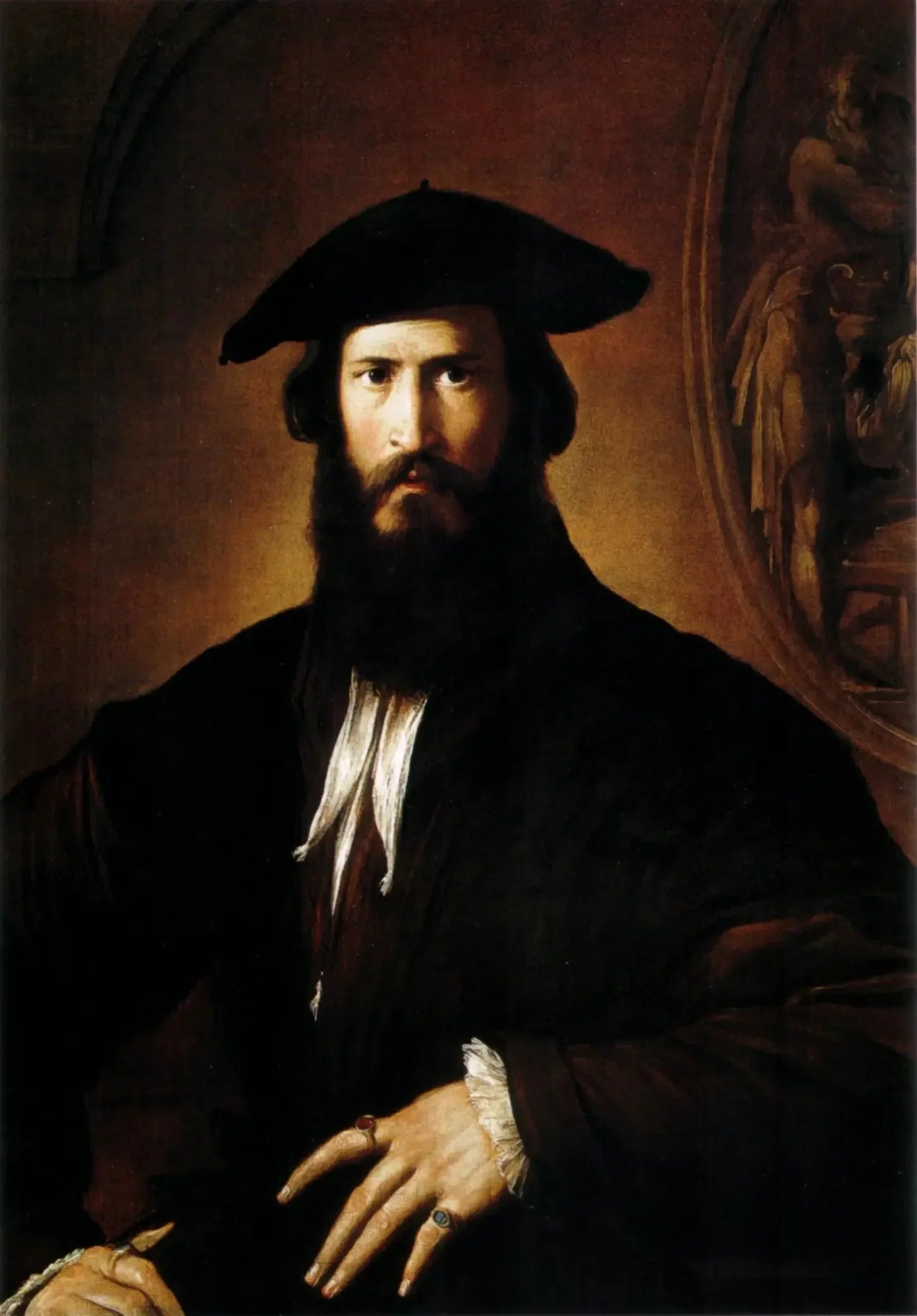 Portrait d'un homme - Parmigianino image 1 reproduction réalisée par Alpha Reproduction