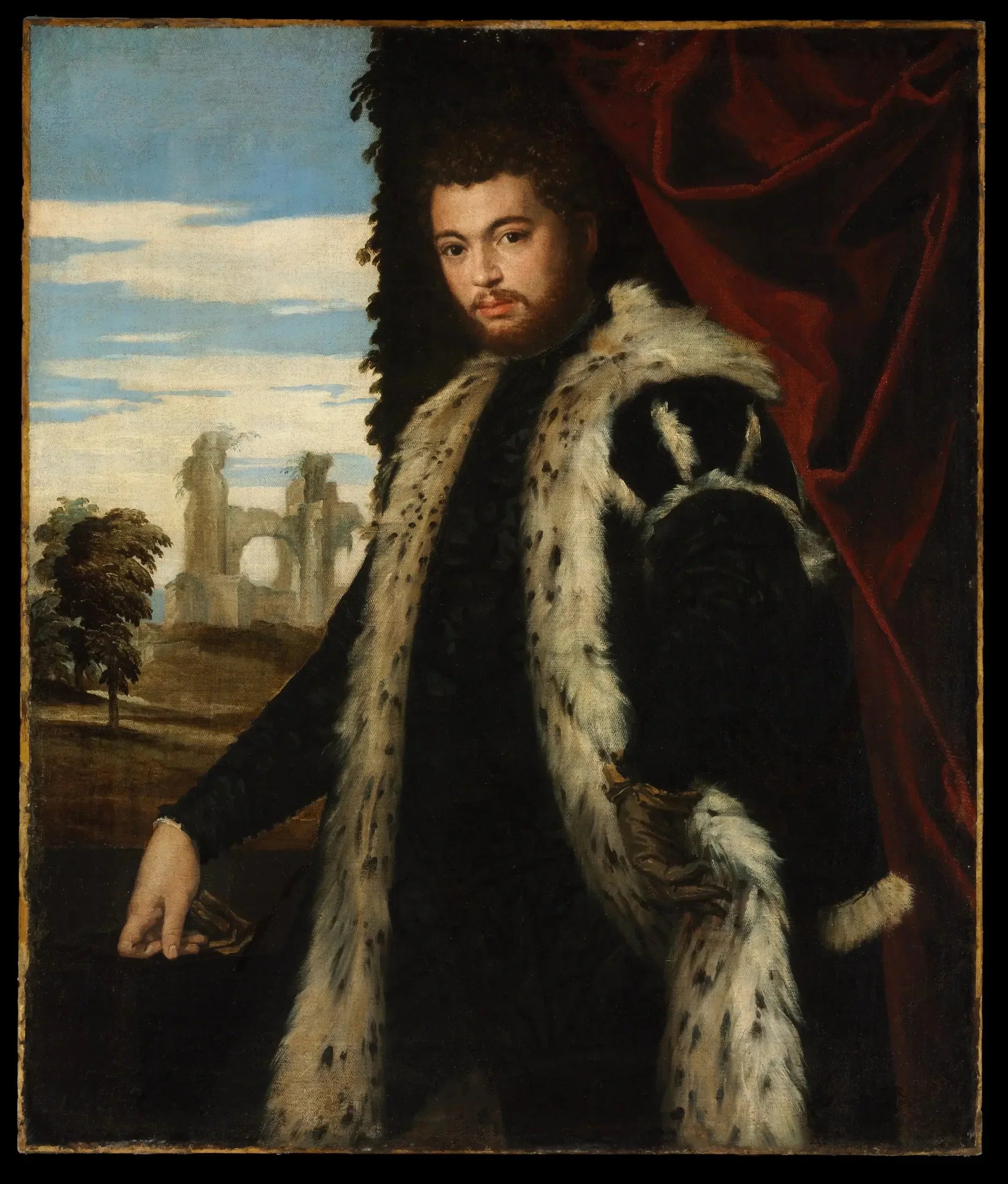 Portrait d'un homme - Paul Véronèse image 1 copie peinte à la main à l’huile