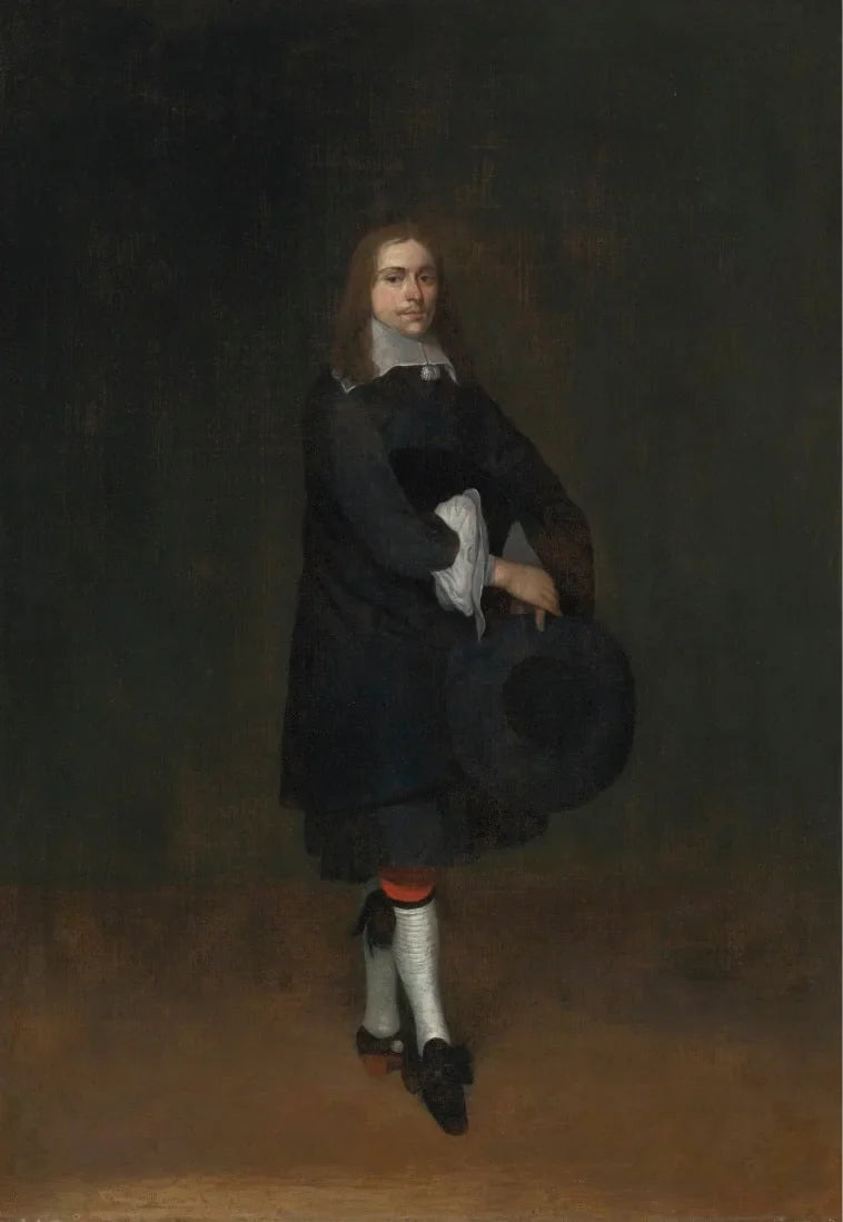 Portrait d'un homme (pendentif) - Gerard ter Borch image 1 tableau peint à l’huile sur toile