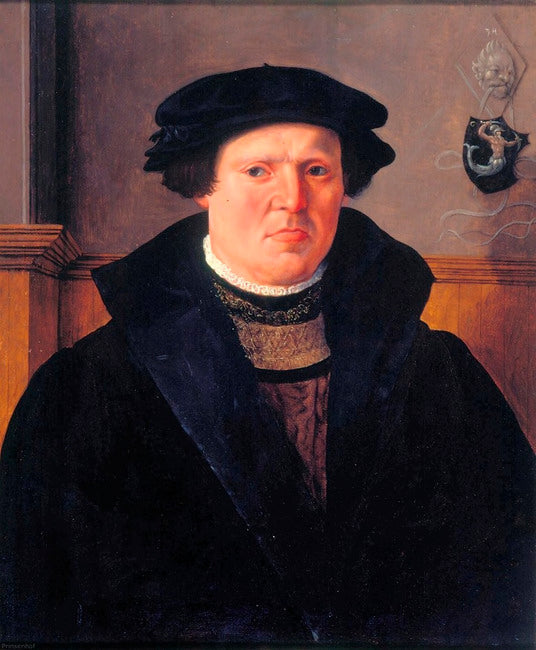 Portrait d'un homme, probablement de la famille Meerman de Delft - Maarten van Heemskerck image 1 reproduction artisanale de tableau