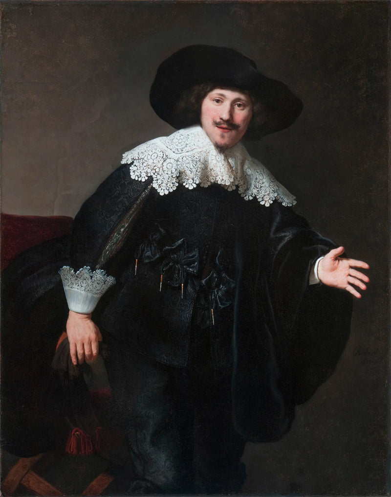 Portrait d'un homme se levant de son siège - Rembrandt