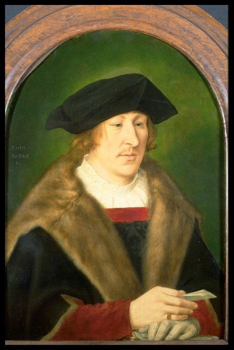 Portrait d'un homme tenant une lettre à la main - Quentin Metsys image 1 tableau peint à l’huile sur toile