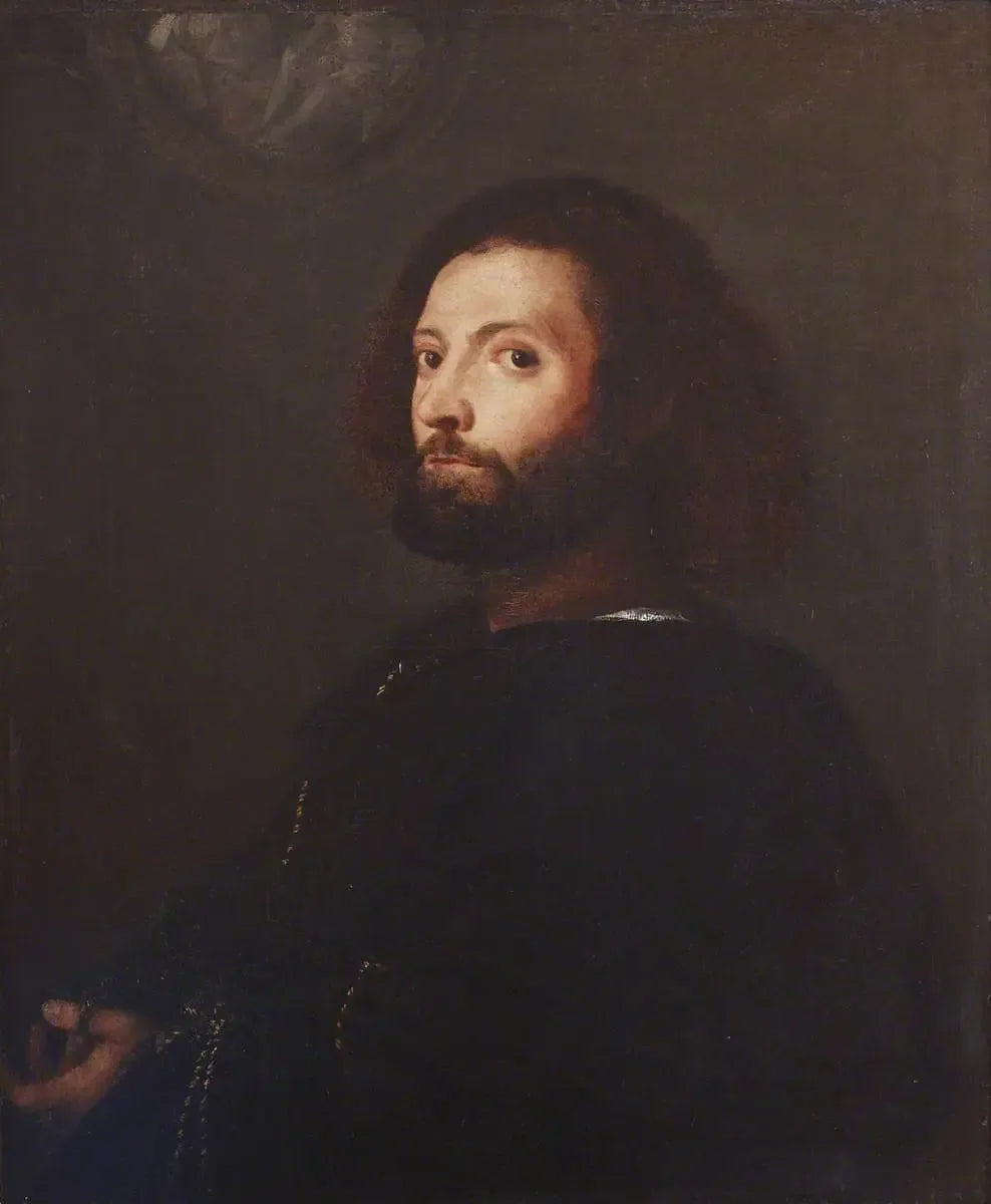 Portrait d'un homme - Titian image 1 tableau peint à l’huile sur toile