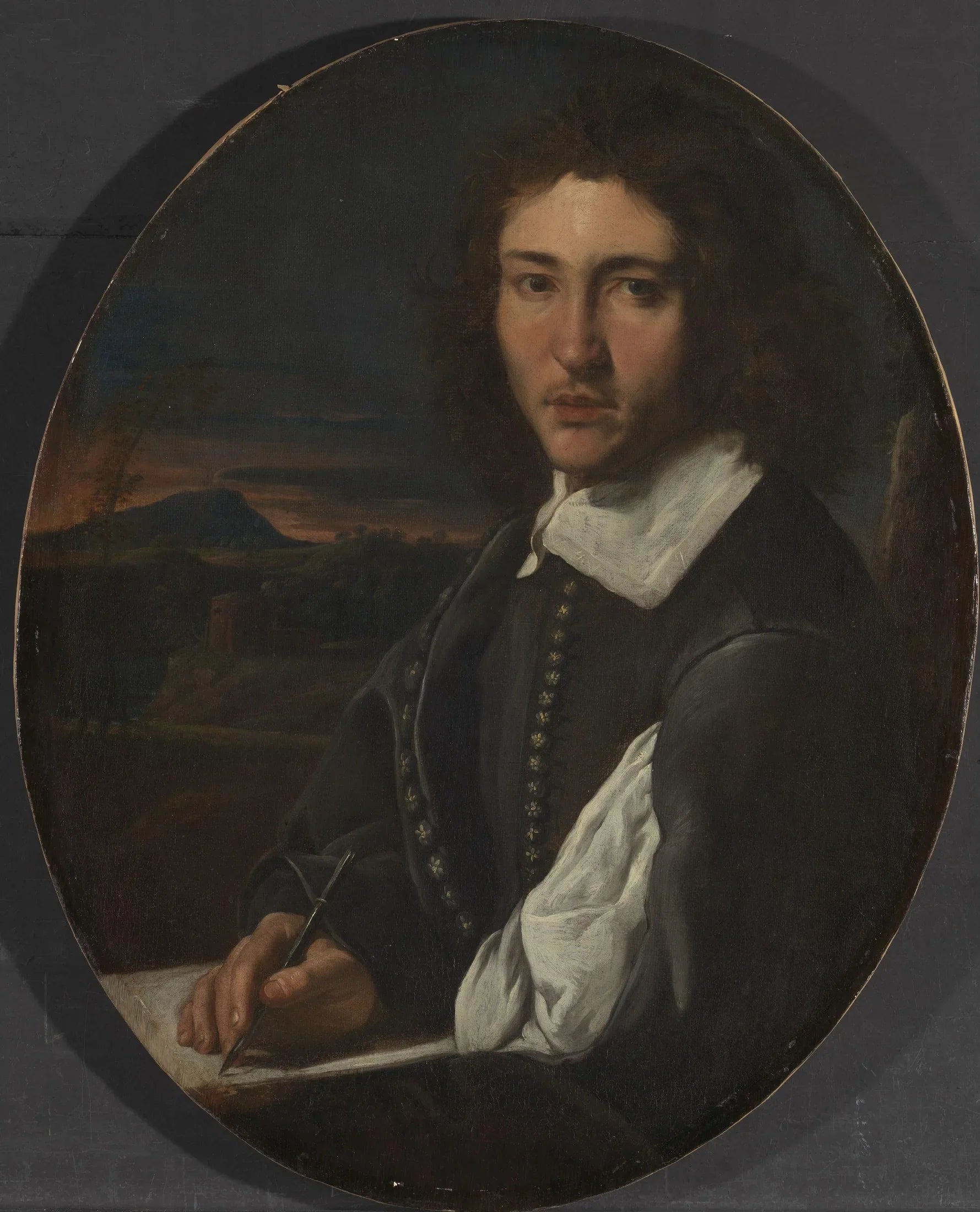 Portrait d'un jeune artiste - Valentin de Boulogne image 1 copie peinte à la main à l’huile