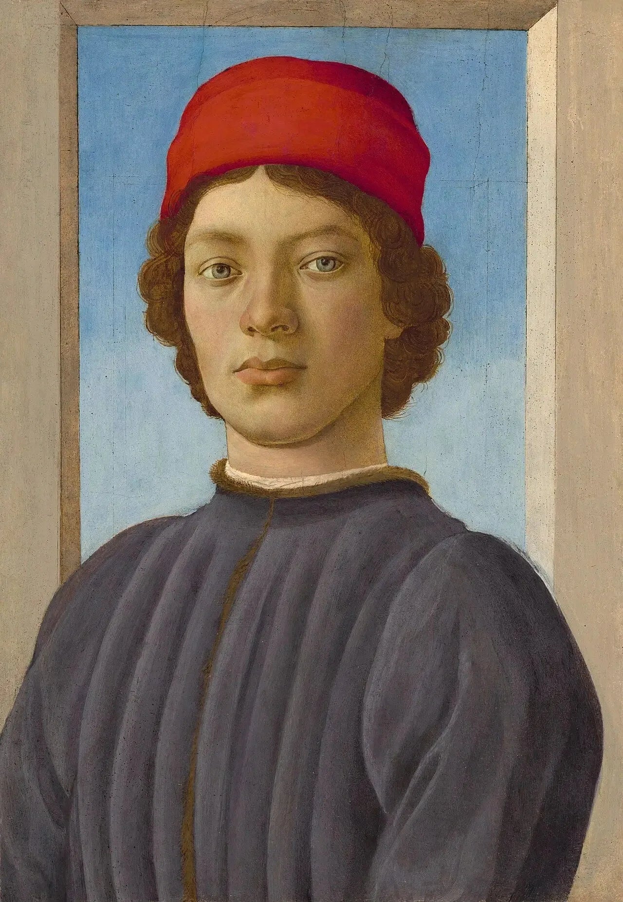 Portrait d'un Jeune - Filippino Lippi image 1 reproduction artisanale de tableau