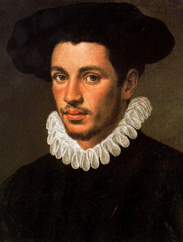 Portrait d'un jeune homme - Annibale Carracci image 1 tableau peint à l’huile sur toile