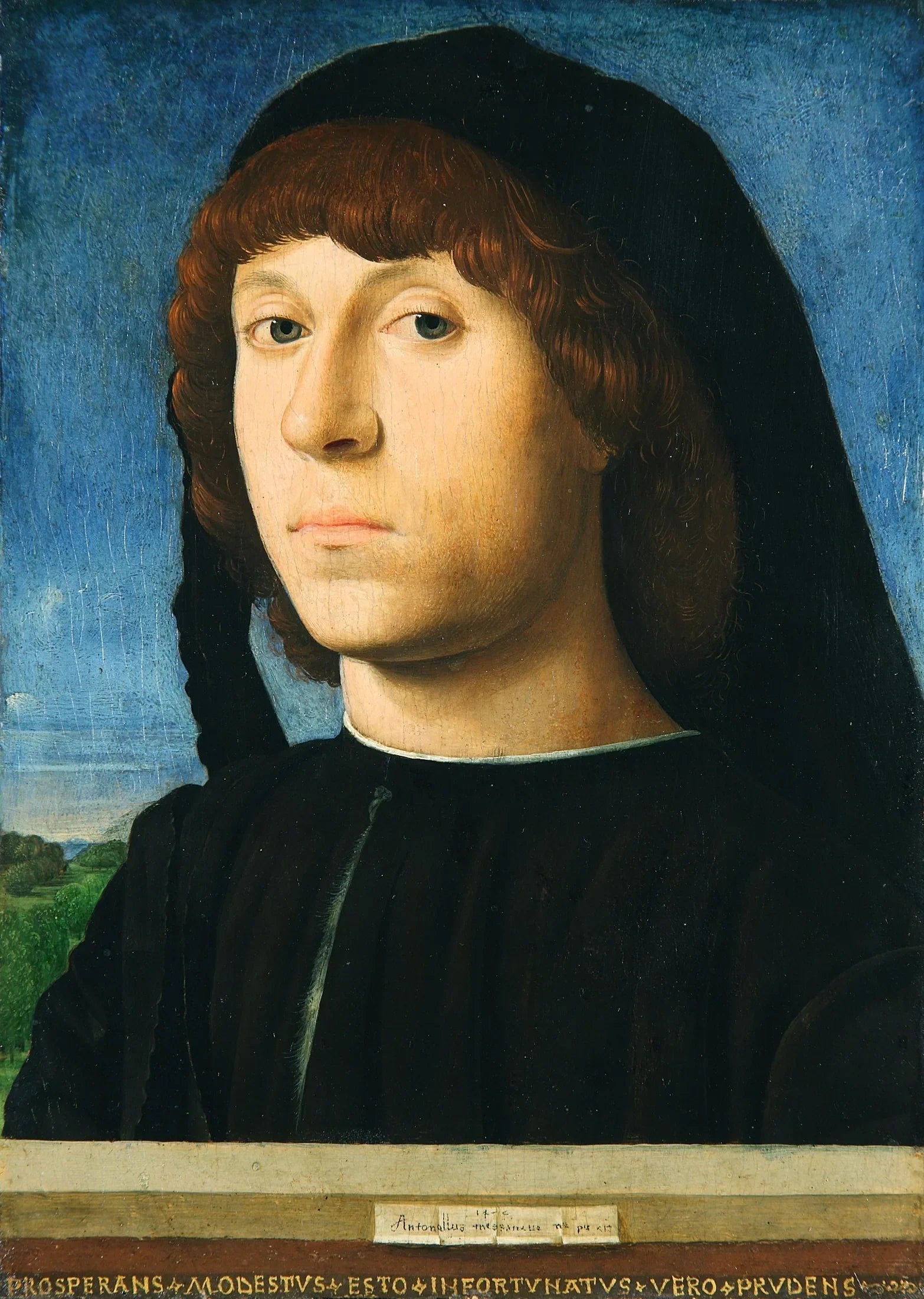 Portrait d'un jeune homme - Antonello de Messine image 1 copie peinte à la main à l’huile