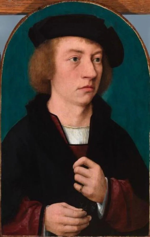 Portrait d'un jeune homme au chapeau noir - Joos van Cleve